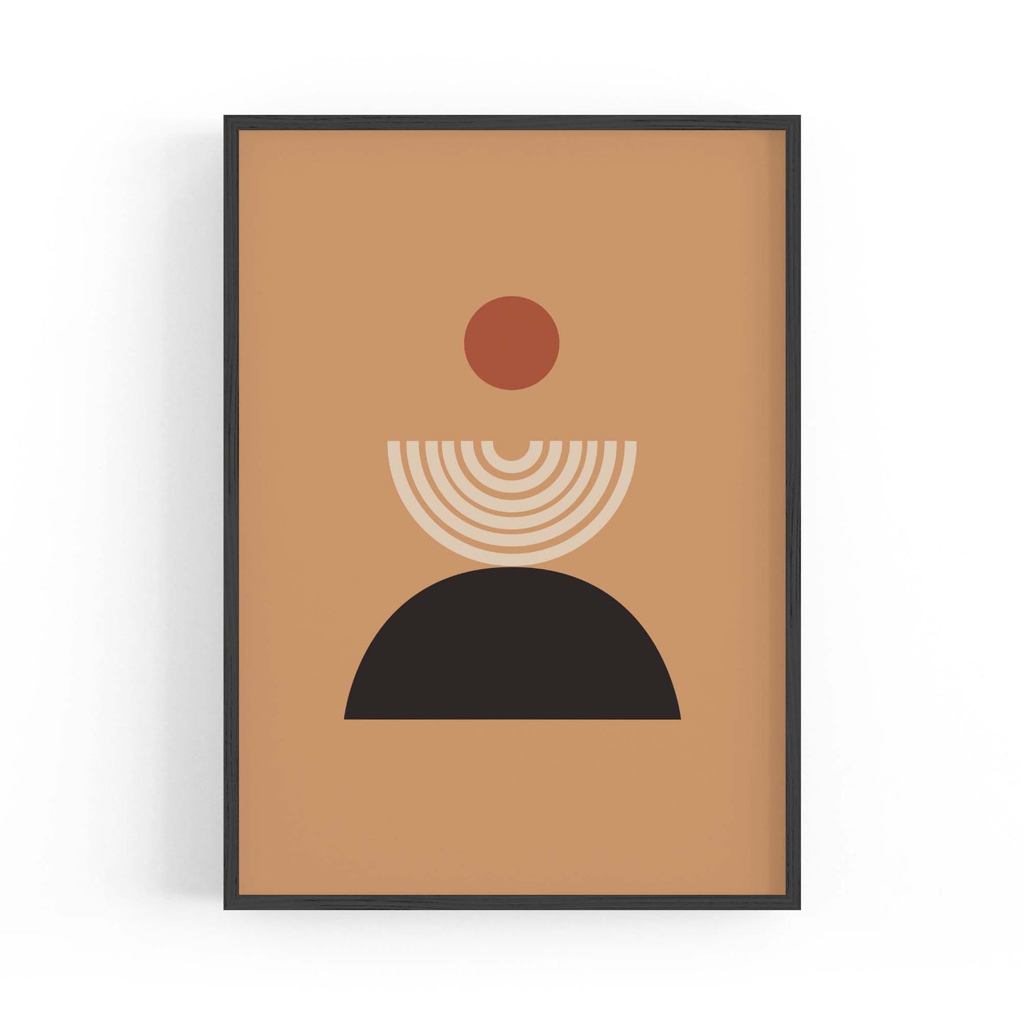 Minimal Pastel Abstract Retro Shapes Wall Art #2 - The Affordable Art Company