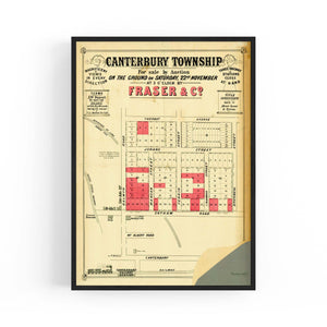 Canterbury Melborune Vintage Real Estate Advert Art #1 - The Affordable Art Company