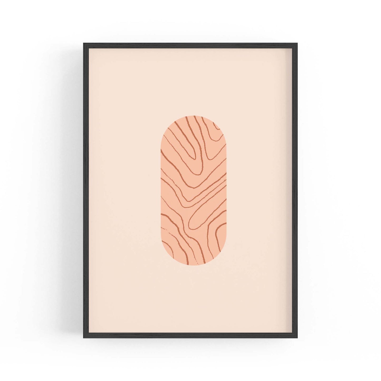 Minimal Pastel Abstract Retro Shapes Wall Art #8 - The Affordable Art Company