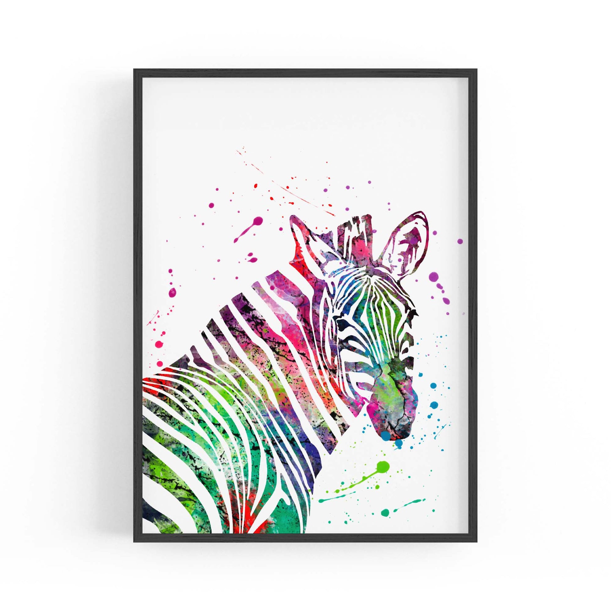 Zebra Painting Nursery Safari Animal Wall Art #1 - The Affordable Art Company
