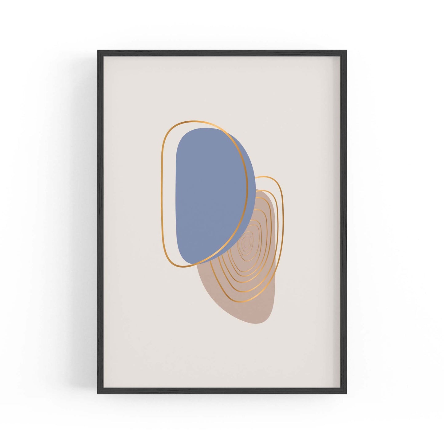 Pale Abstract Shapes Wall Art #6 - The Affordable Art Company