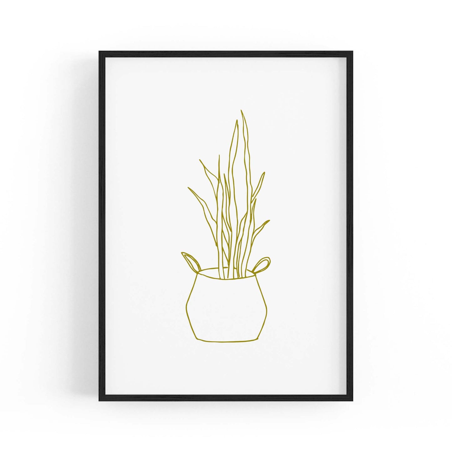 Abstract House Plant Minimal Living Room Wall Art #30 - The Affordable Art Company