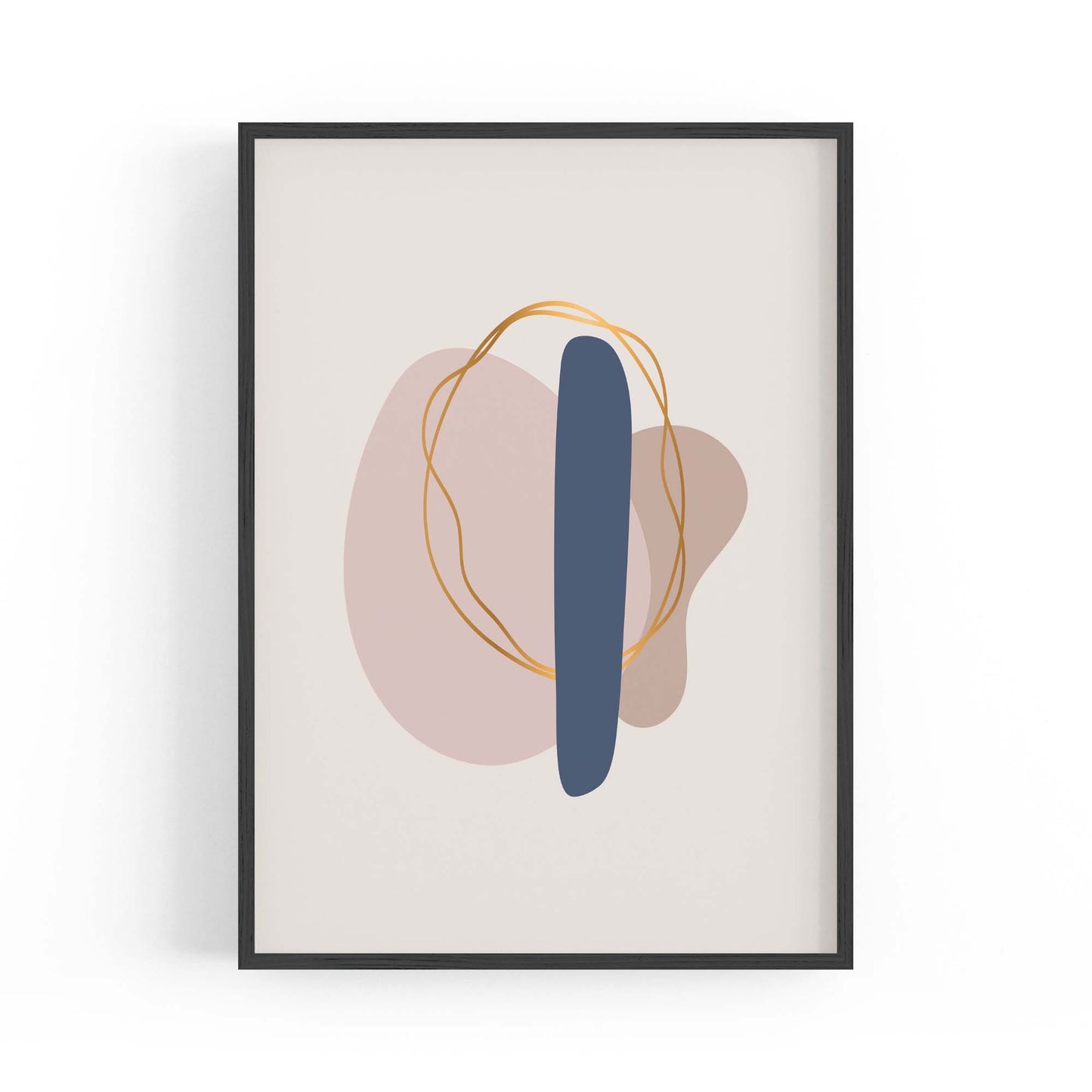 Pale Abstract Shapes Wall Art #10 - The Affordable Art Company