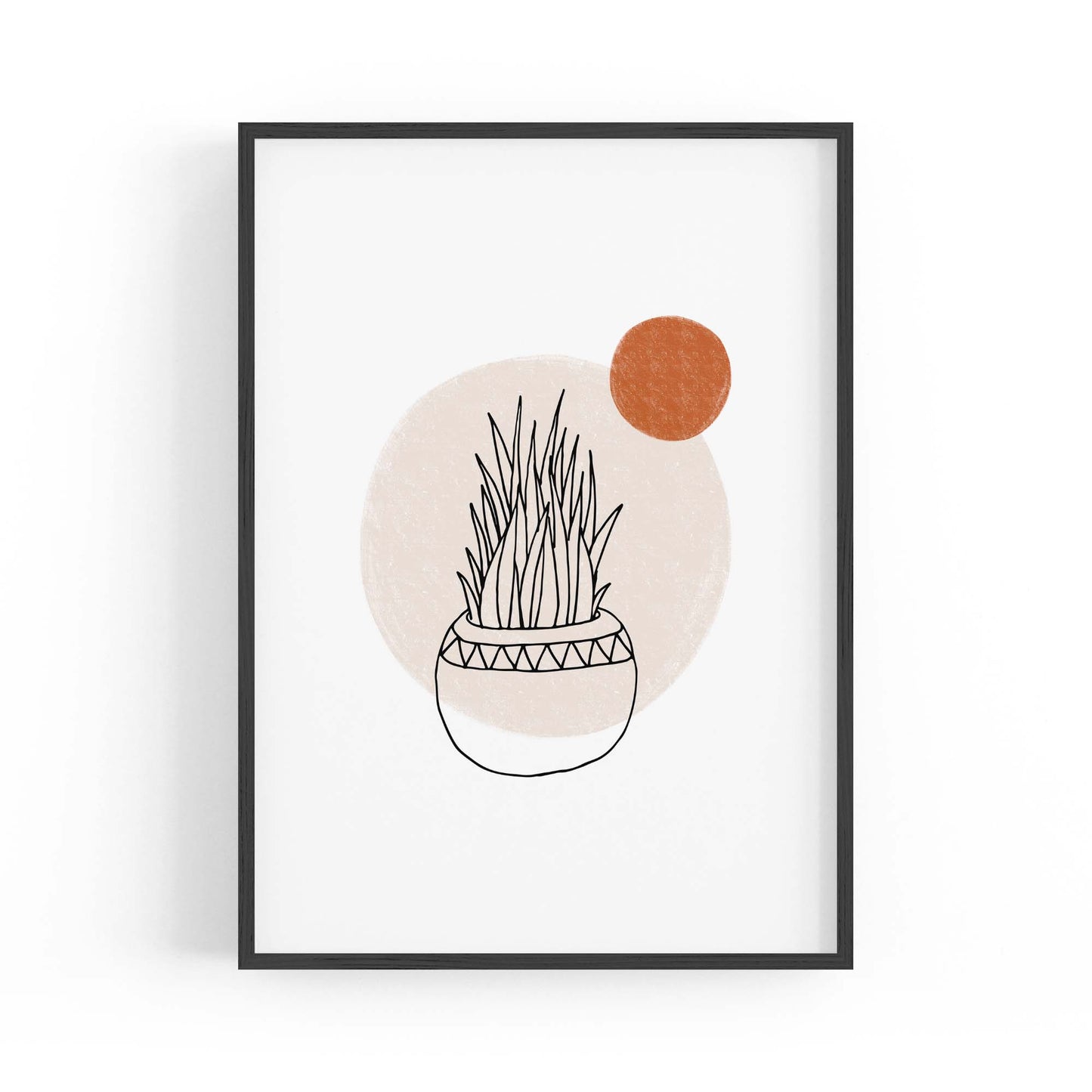 Modern Abstract Shape Minimal Retro Wall Art #10 - The Affordable Art Company