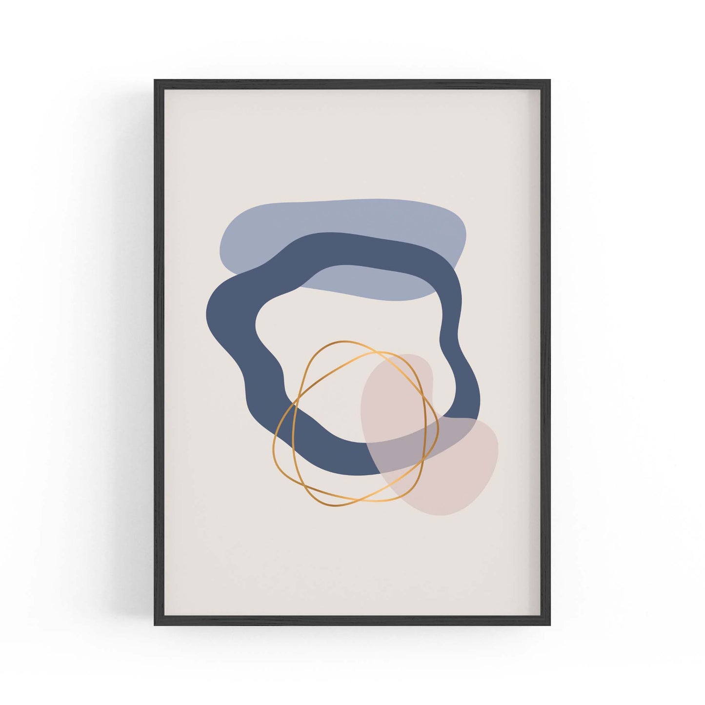 Pale Abstract Shapes Wall Art #4 - The Affordable Art Company