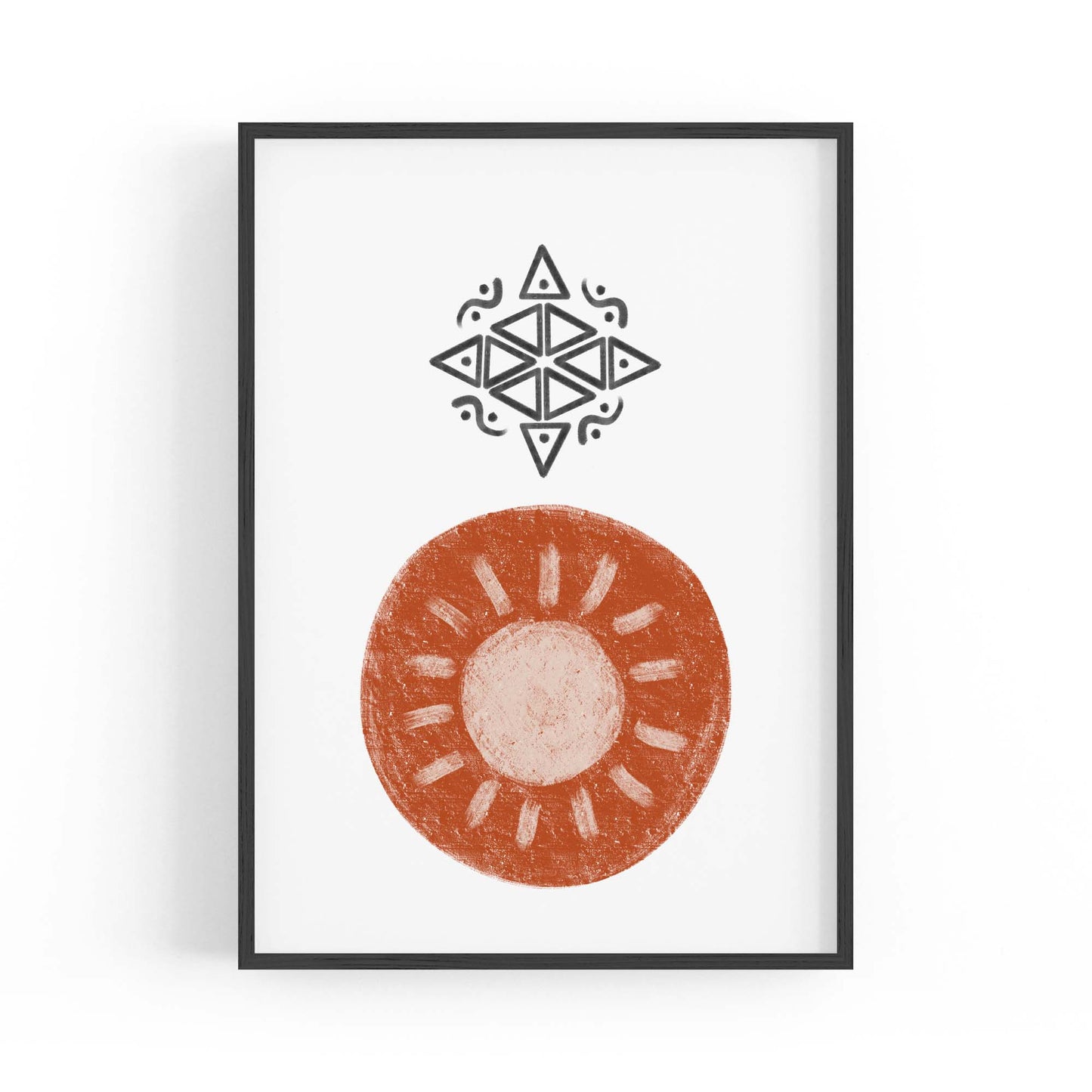 Modern Abstract Shape Minimal Retro Wall Art #8 - The Affordable Art Company