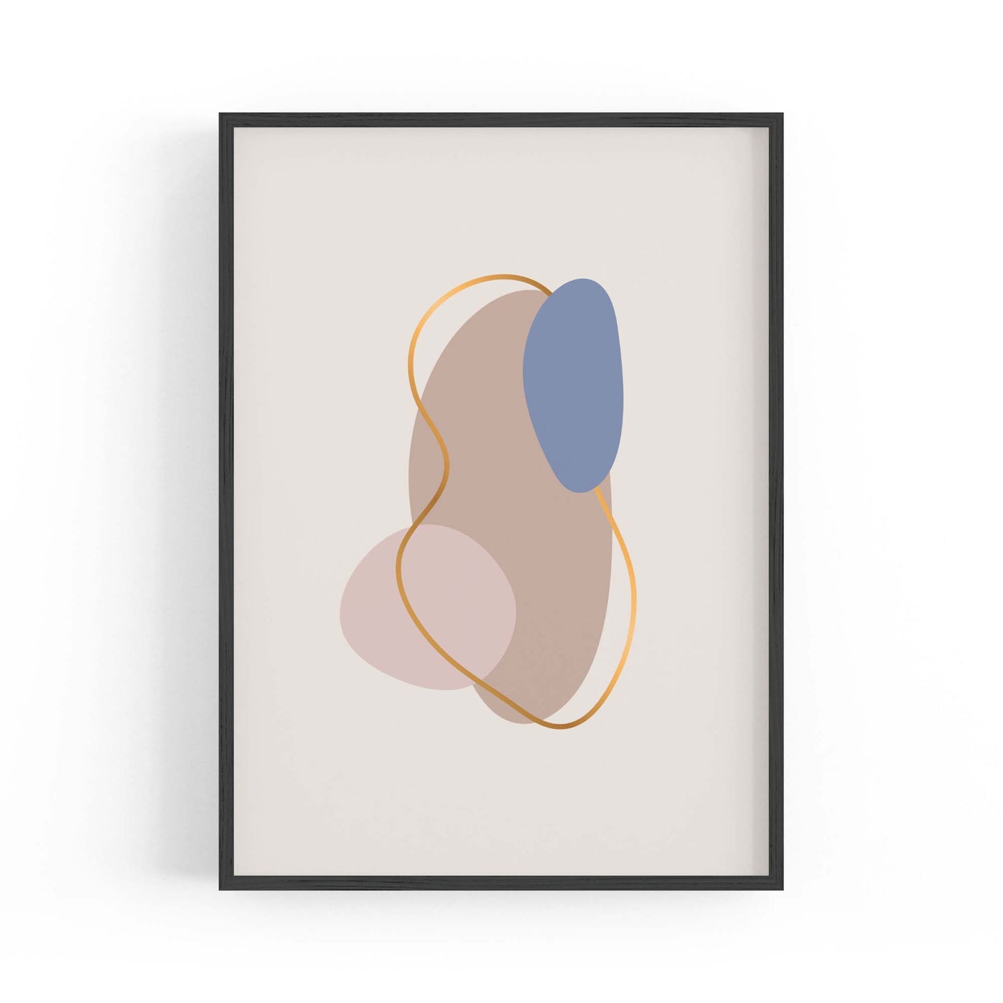 Pale Abstract Shapes Wall Art #9 - The Affordable Art Company
