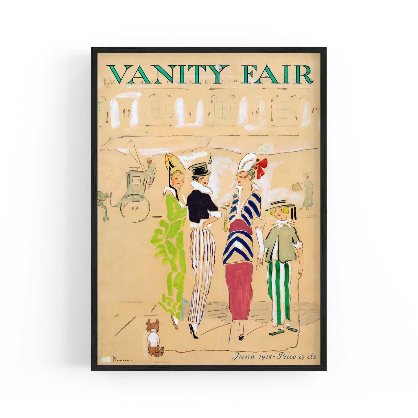Vintage Vanity Fair Fashion Wall Art - The Affordable Art Company