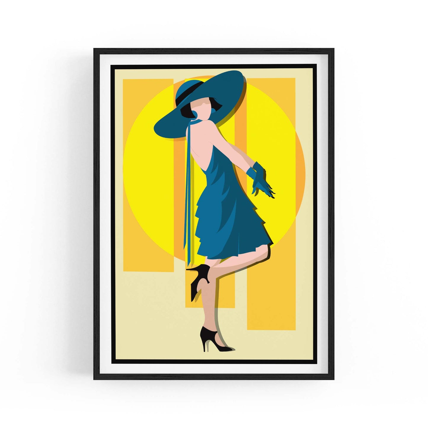 Art Deco New York Fashion Retro Vintage Wall Art #3 - The Affordable Art Company