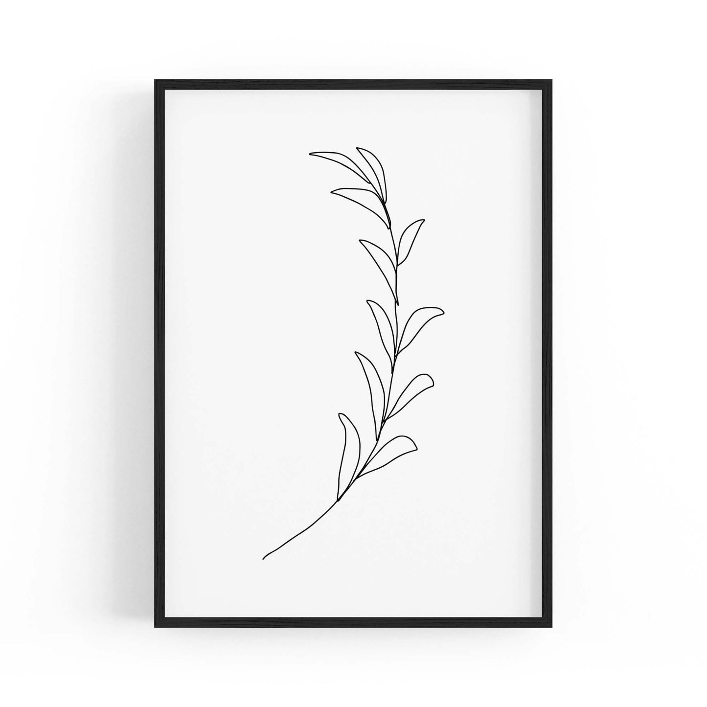 Minimal Floral Drawing Flower Abstract Wall Art #45 - The Affordable Art Company