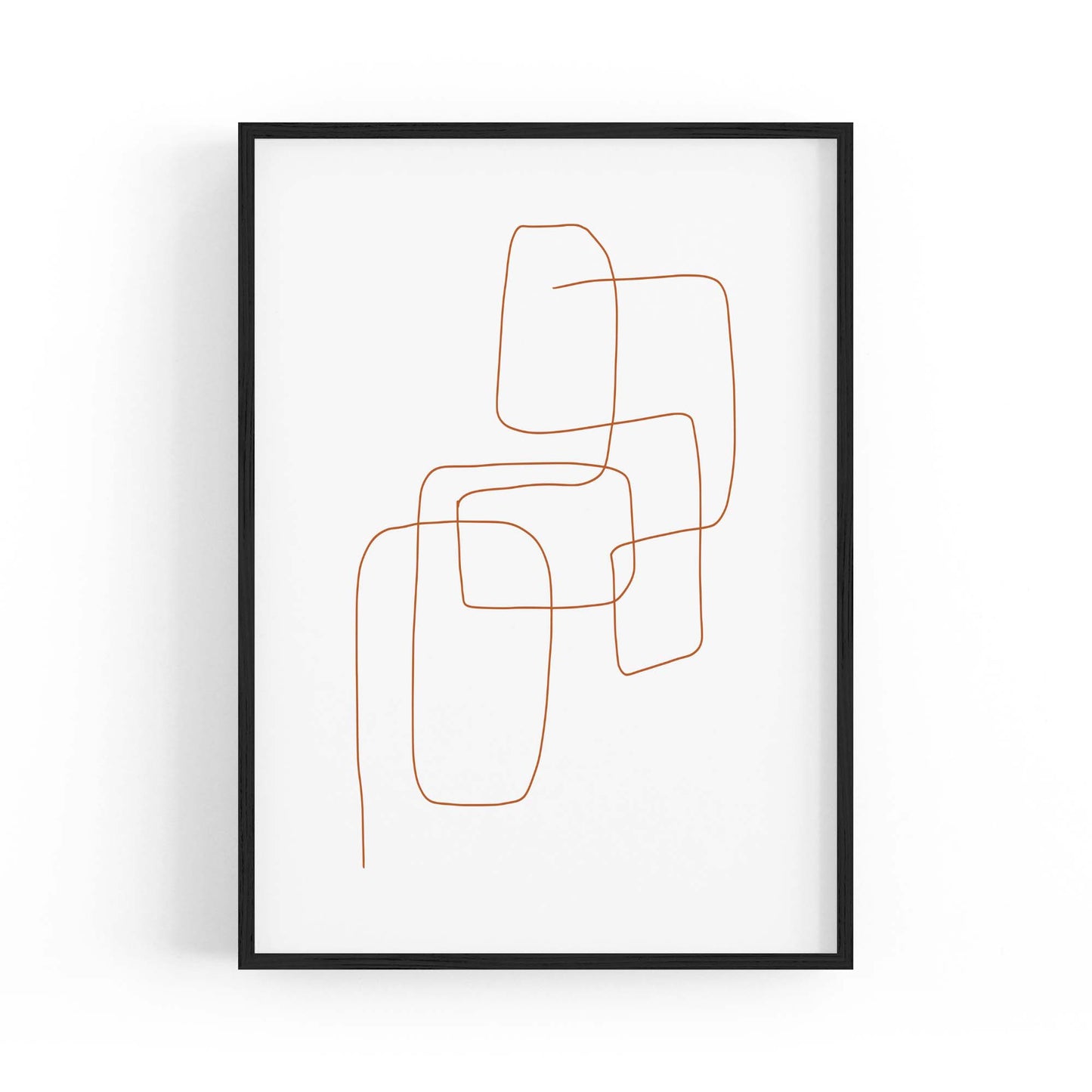 Minimal Lines Abstract Wall Art #1 - The Affordable Art Company