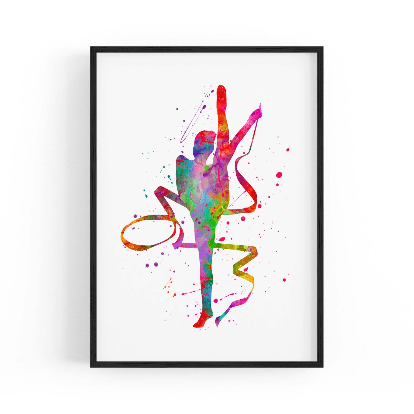 Gymnast Dance Girls Bedroom Gymnastics Wall Art #3 - The Affordable Art Company