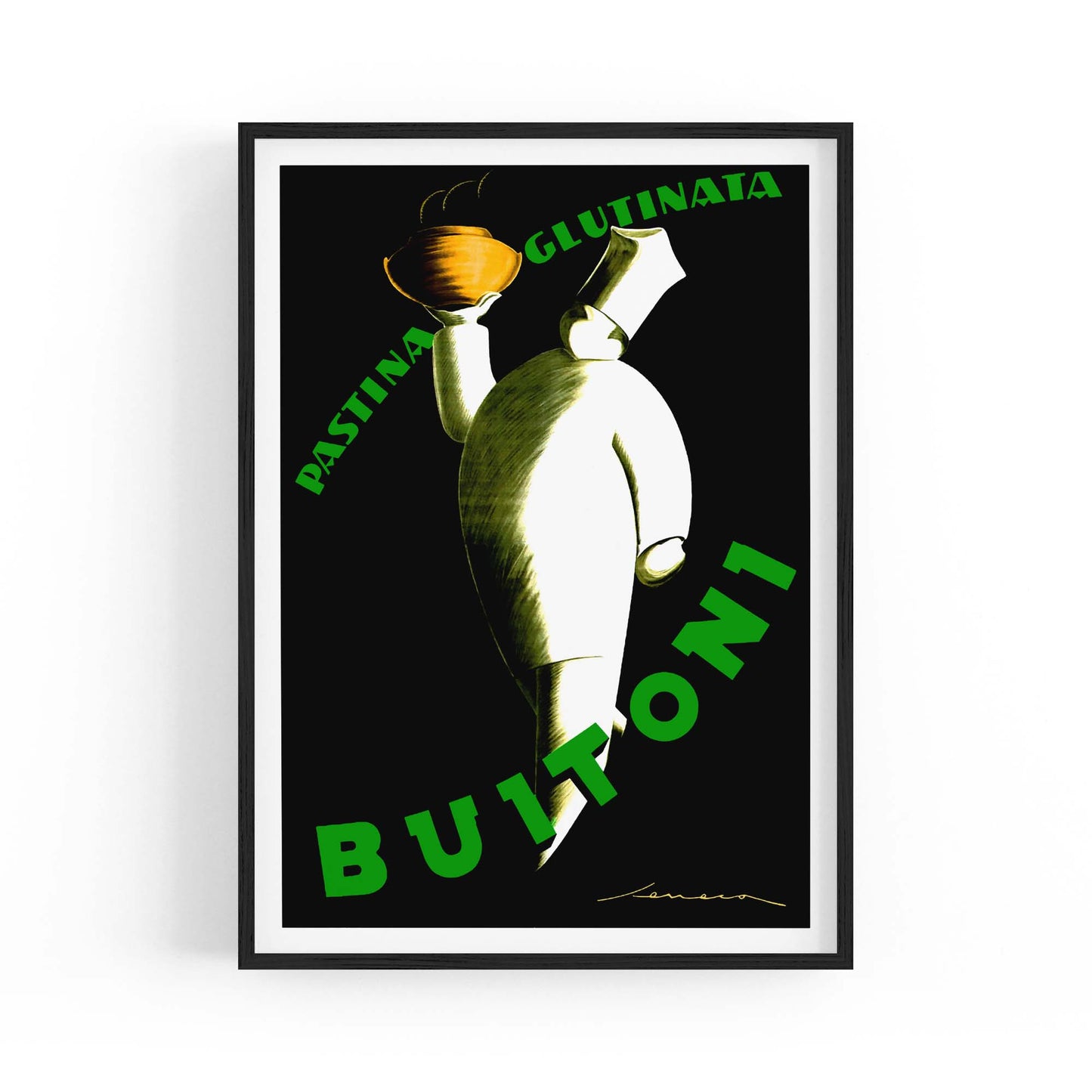 Buitoni Pasta Vintage Food Advert Wall Art - The Affordable Art Company