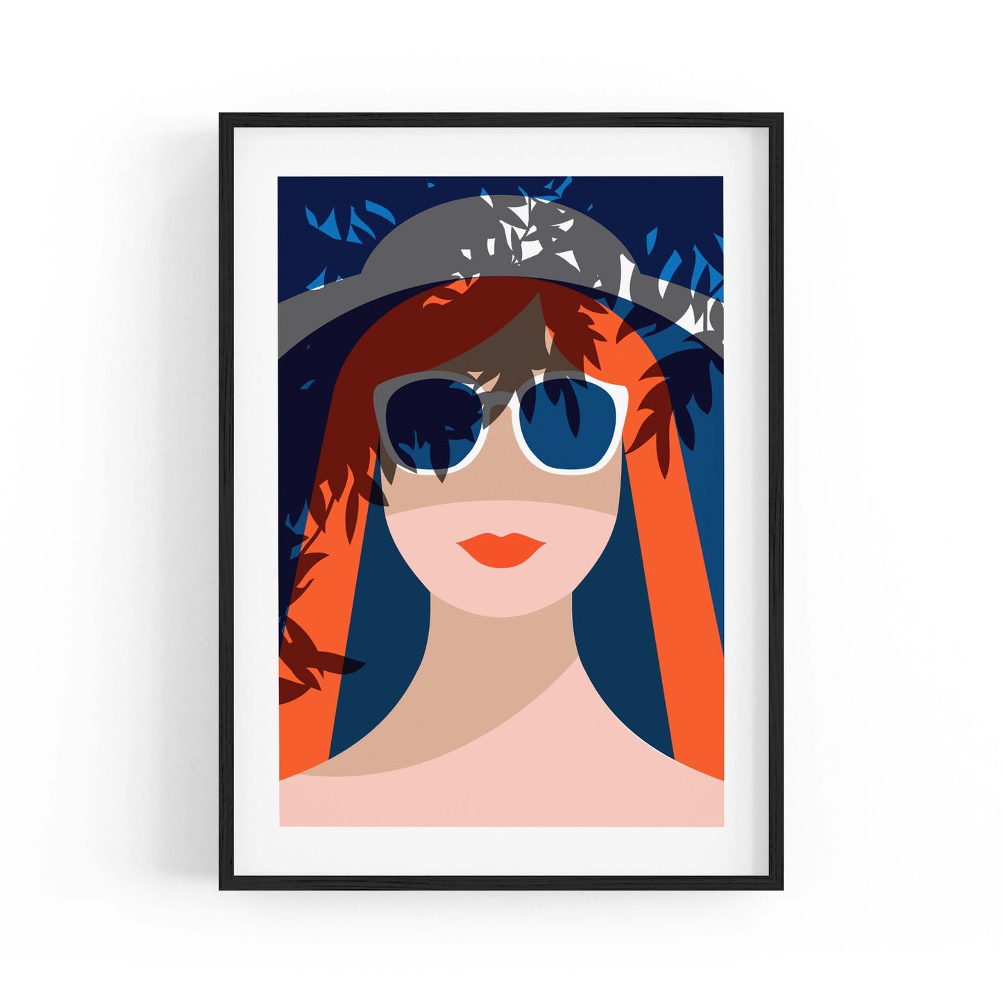 Retro Summer Beach Coastal Fashion Wall Art #1 - The Affordable Art Company