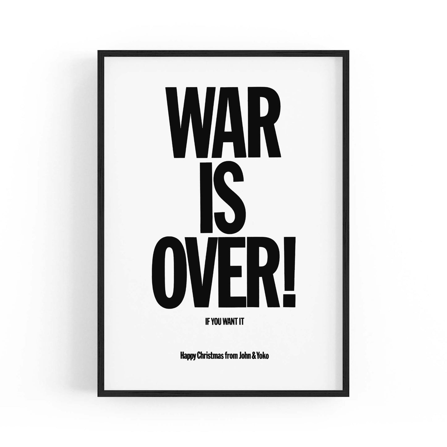 War Is Over "Christmas" John Lennon Beatles Art - The Affordable Art Company