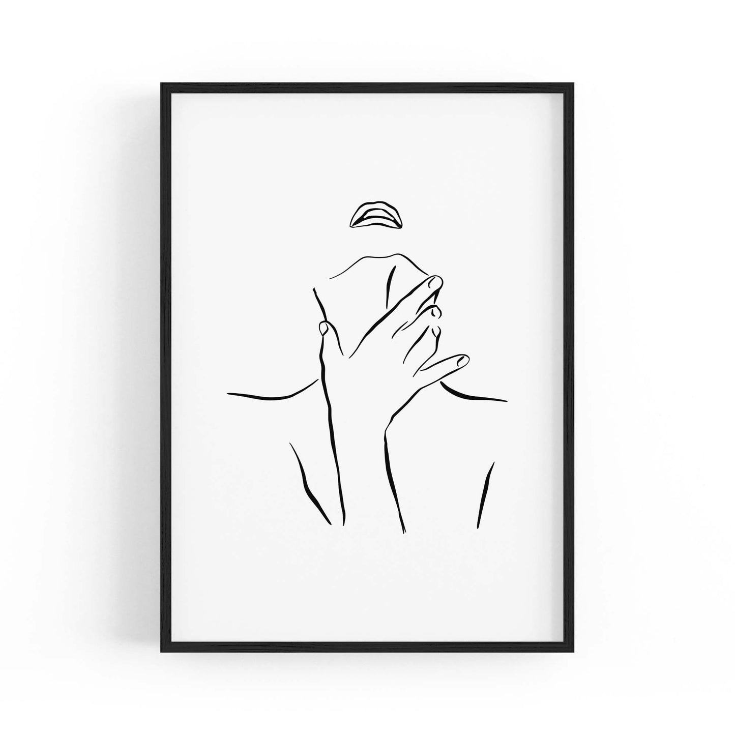Provocative Female Line Girls Bedroom Wall Art - The Affordable Art Company