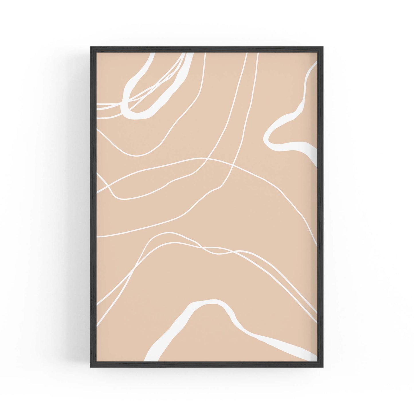 Minimal Pastel Abstract Retro Shapes Wall Art #7 - The Affordable Art Company