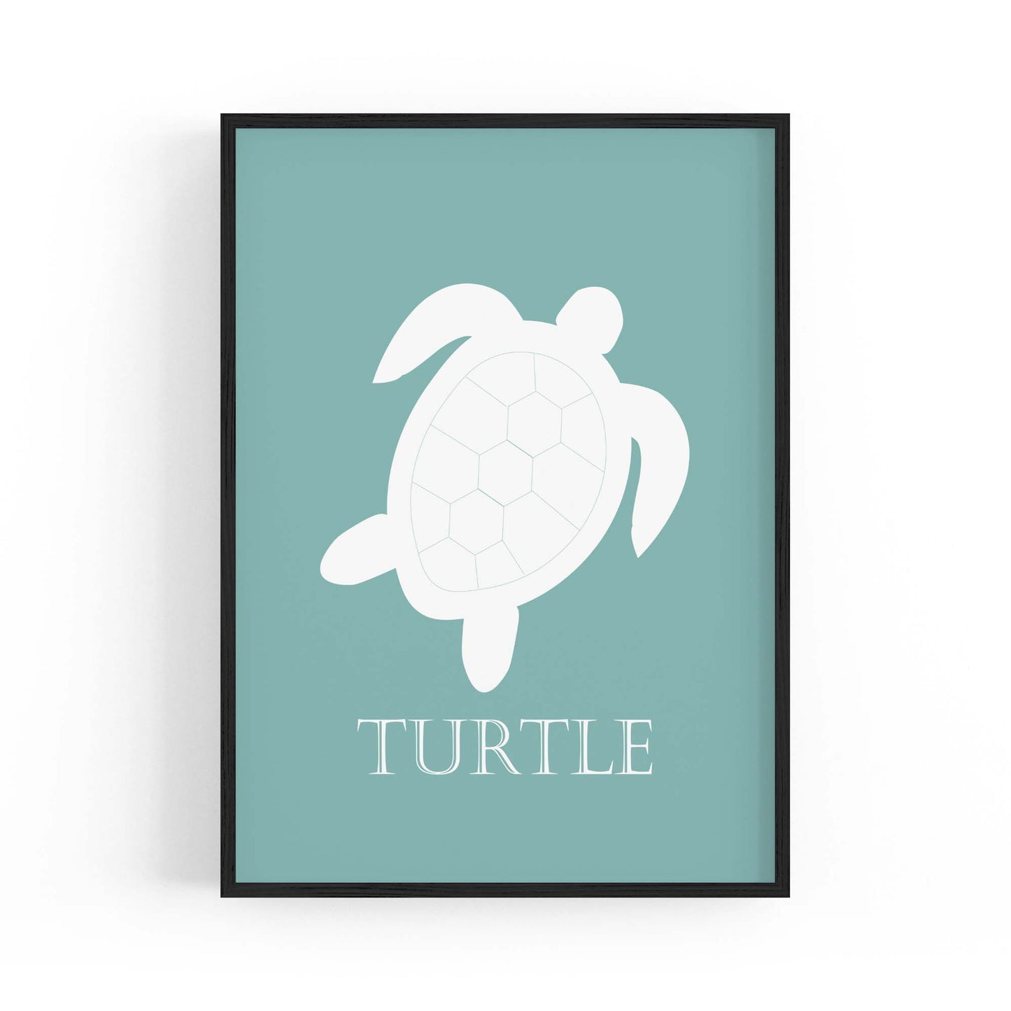 Sea Turtle Cartoon Sealife Nursery Baby Wall Art #2 - The Affordable Art Company