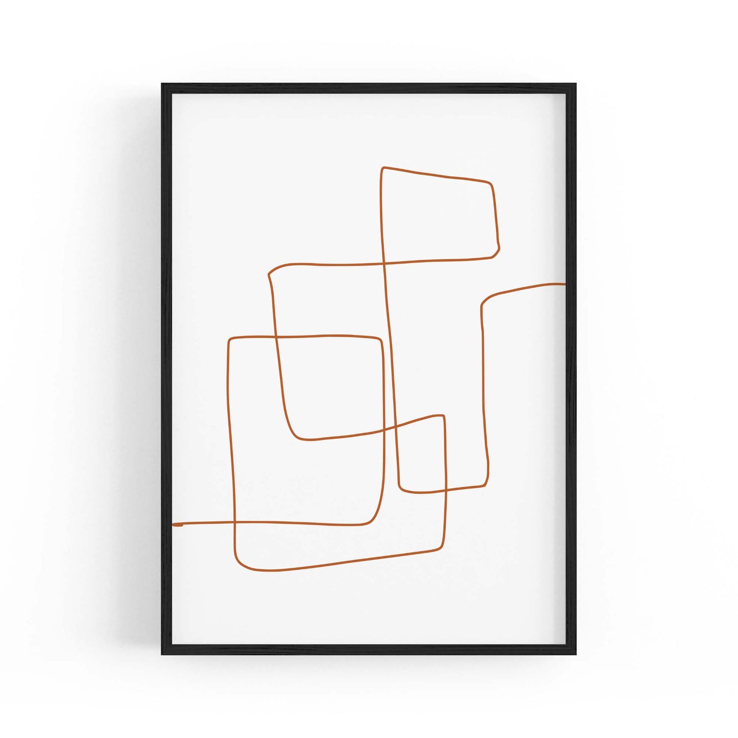 Minimal Line Drawing Abstract Wall Art #10 - The Affordable Art Company