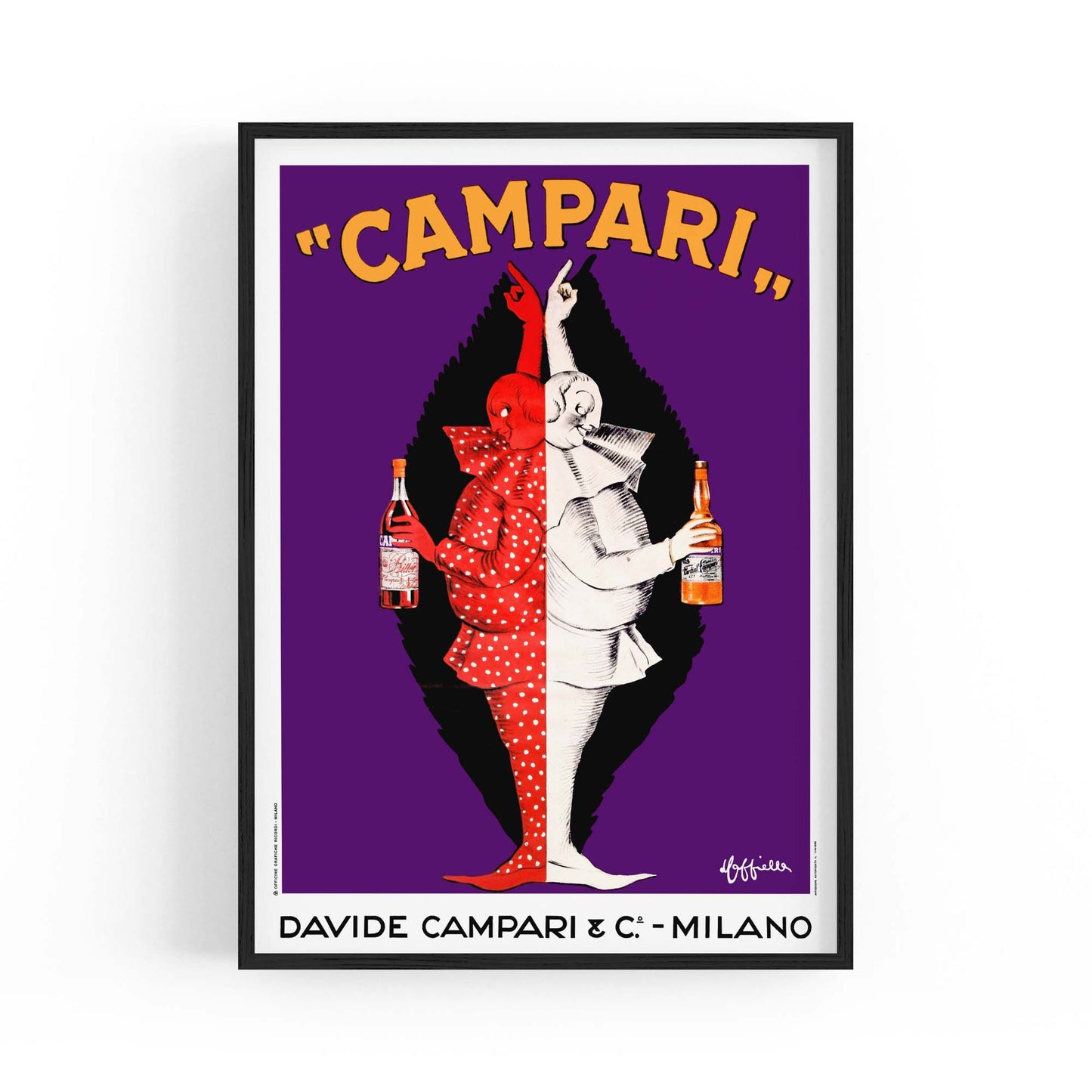 Vintage Campari Advert Italian Restaurant Wall Art #1 - The Affordable Art Company