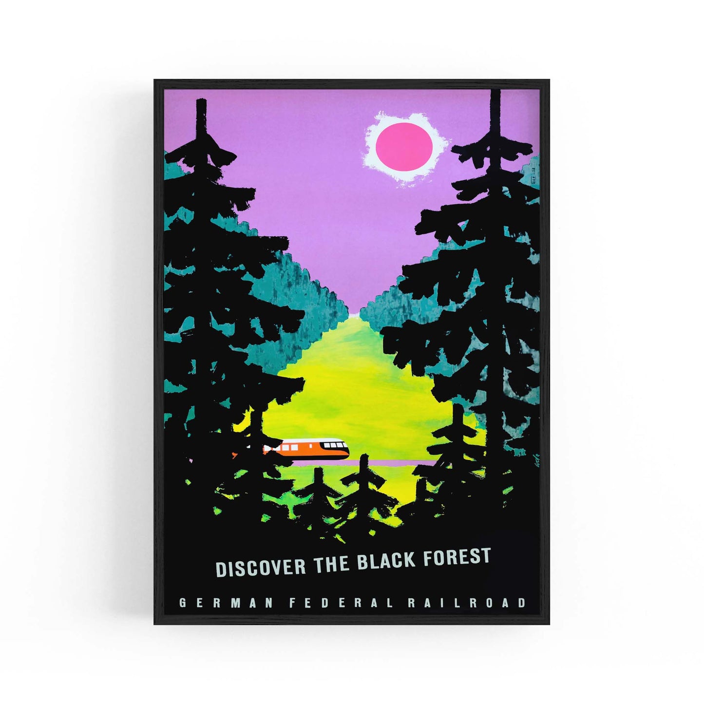 The Black Forest Germany Vintage Travel Advert Wall Art - The Affordable Art Company