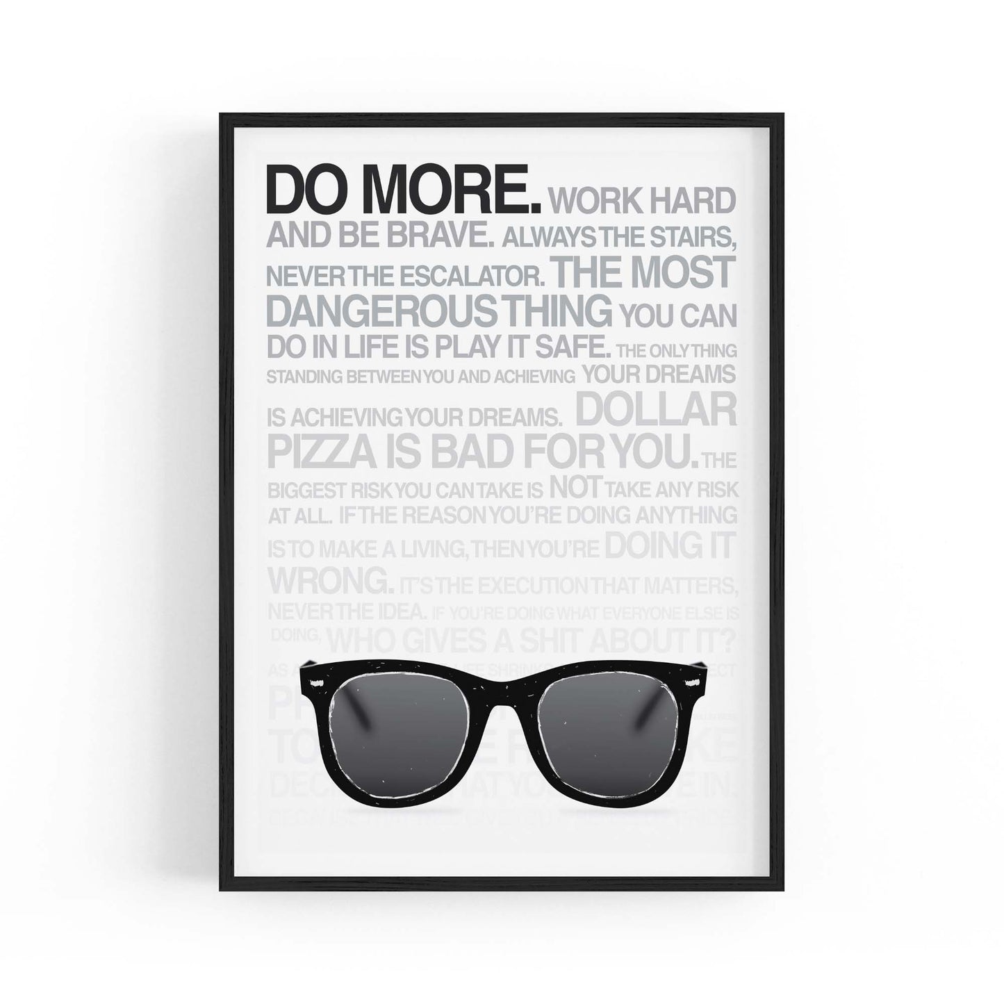"Do More" Work Office Motivational Quote Wall Art - The Affordable Art Company