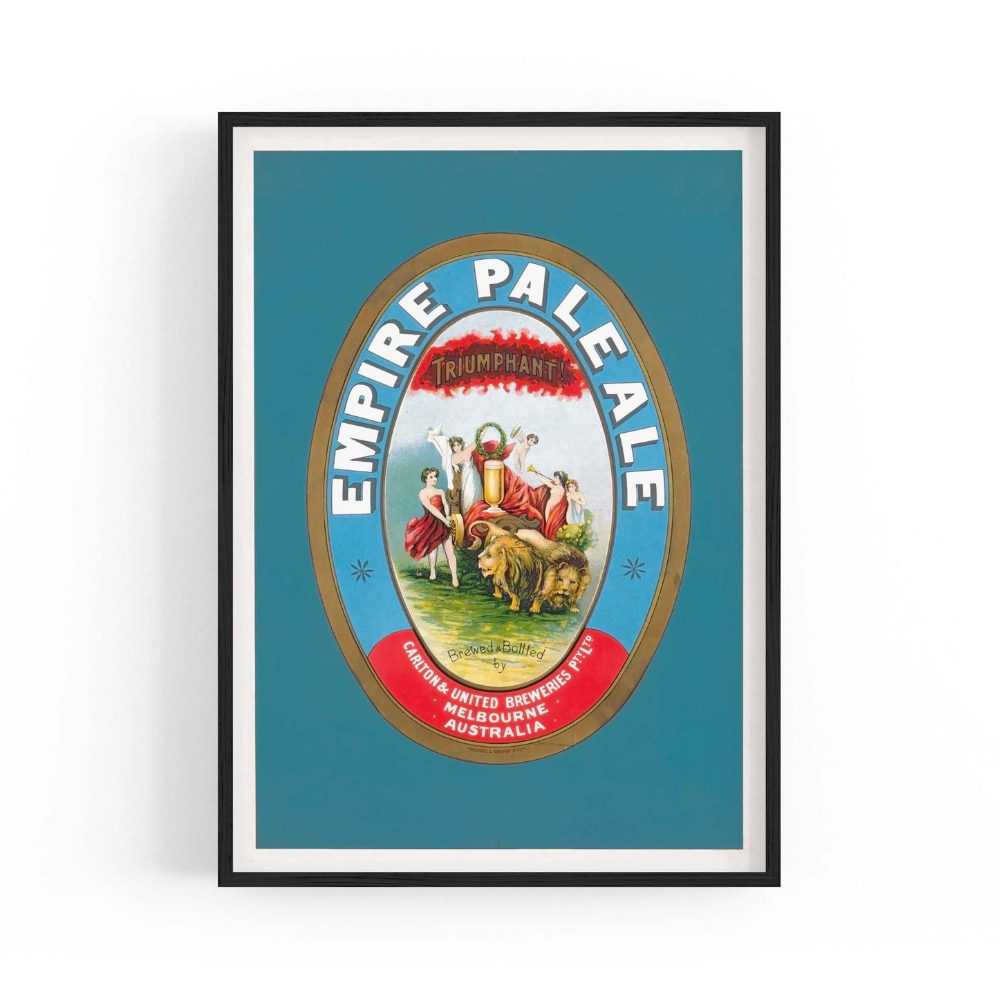 Empire Pale Ale Brewery Vintage Beer Wall Art - The Affordable Art Company