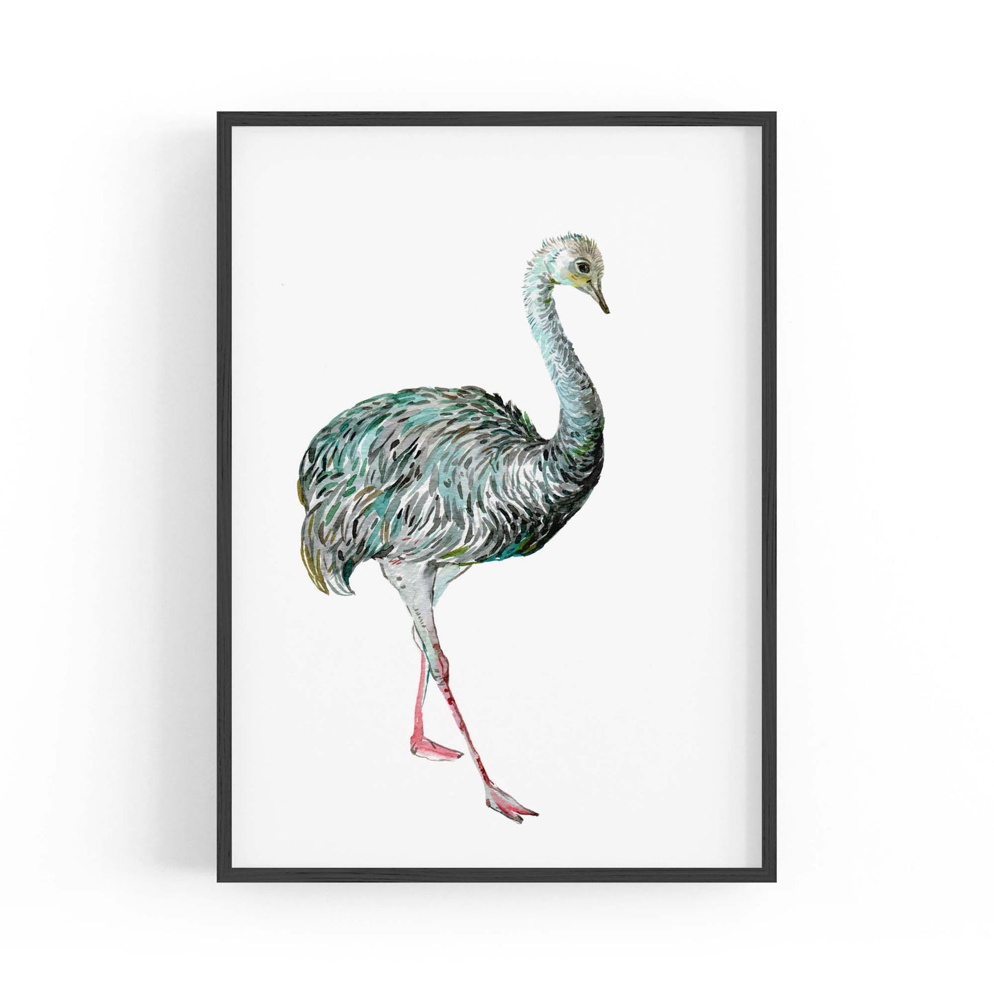Australian Emu Painting Animal Nursery Wall Art #2 - The Affordable Art Company