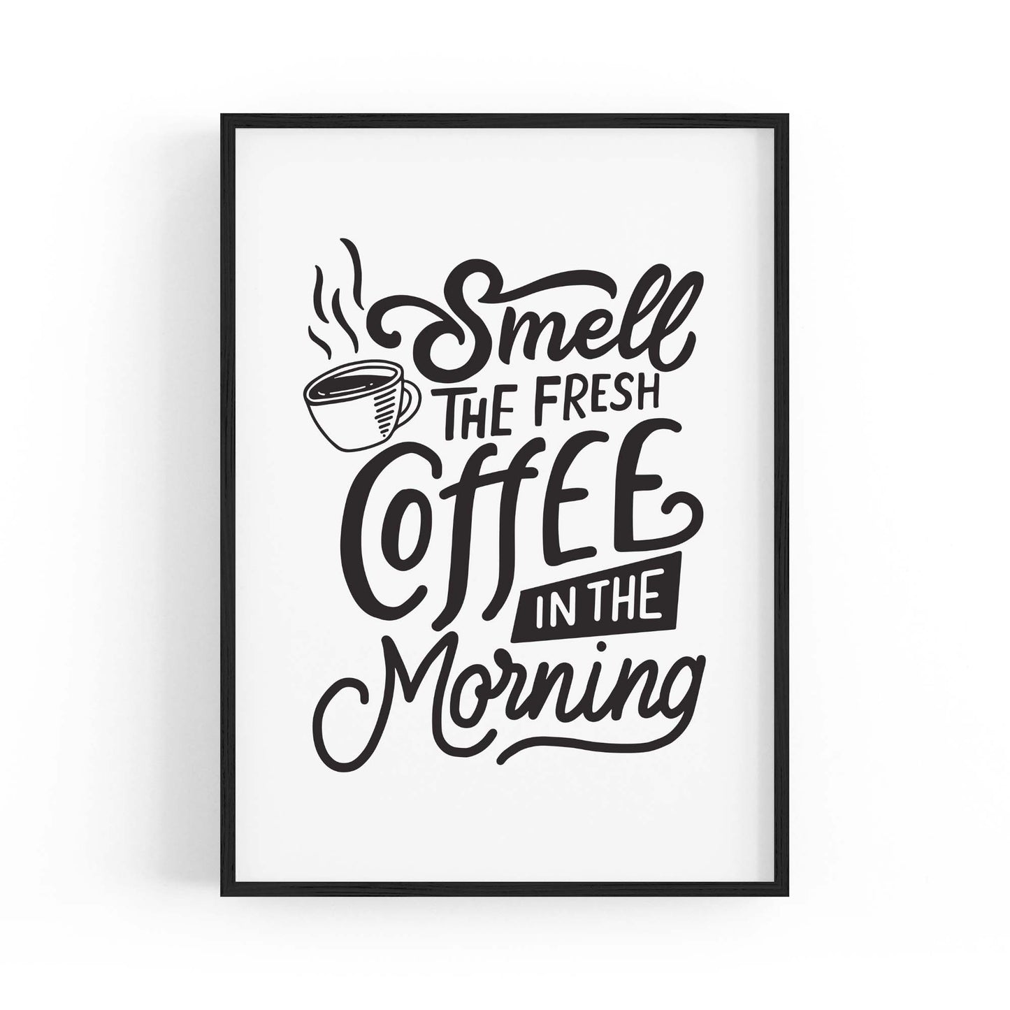 Coffee Quote Minimal Kitchen Cafe Style Wall Art #15 - The Affordable Art Company