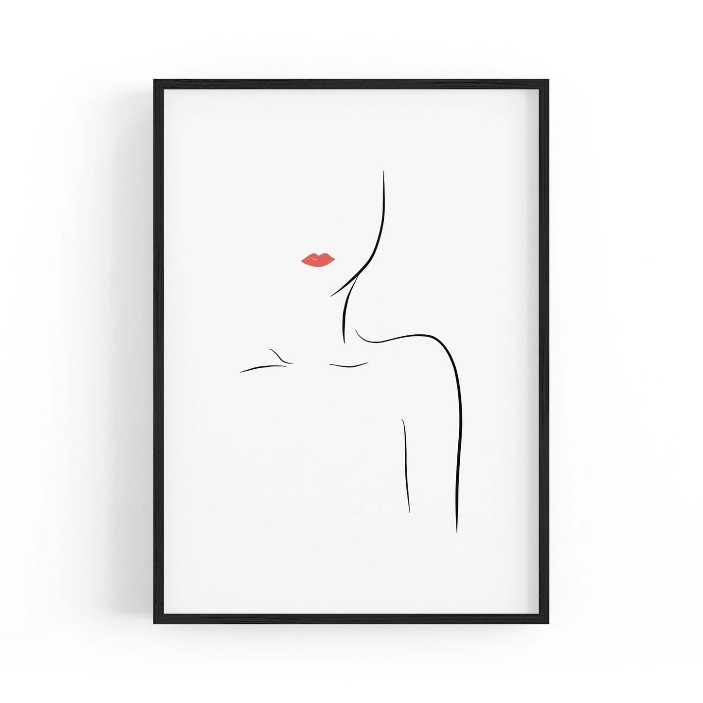 Fashion Minimal Line Drawing Bedroom Wall Art - The Affordable Art Company