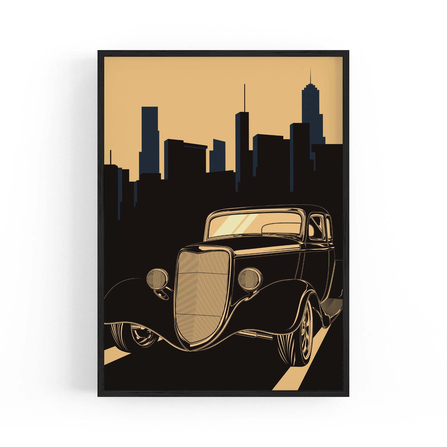 Art Deco Car Vintage Retro New York Wall Art #4 - The Affordable Art Company