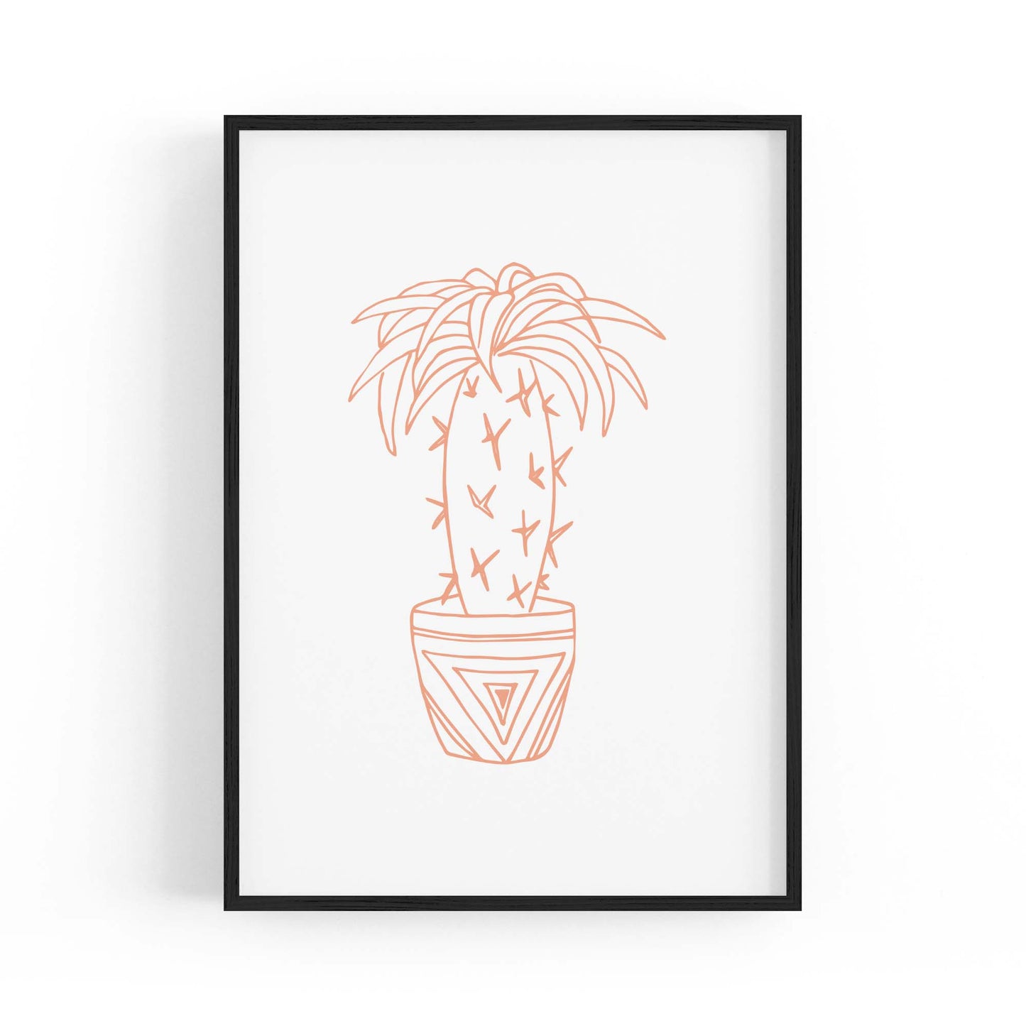 Abstract House Plant Minimal Living Room Wall Art #21 - The Affordable Art Company
