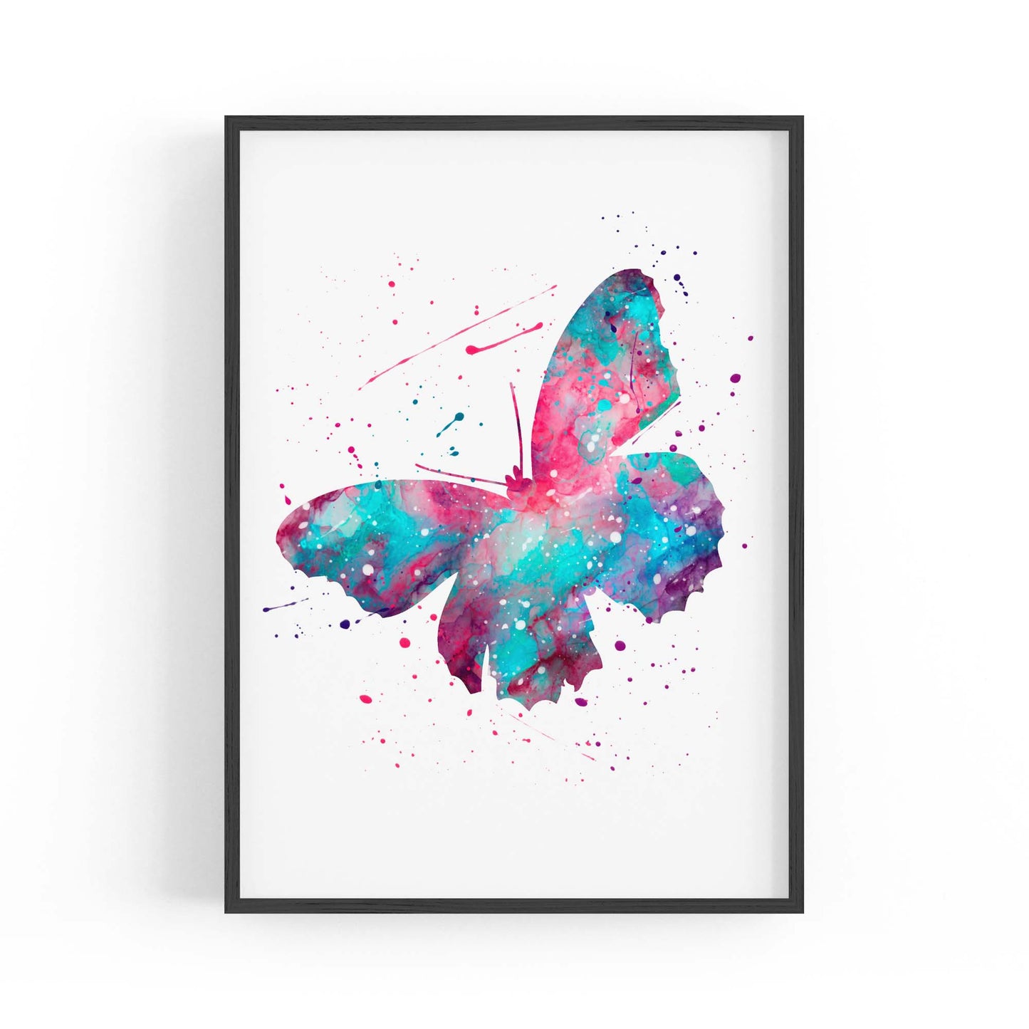 Butterfly Cute Nursery Baby Toddler Wall Art #2 - The Affordable Art Company