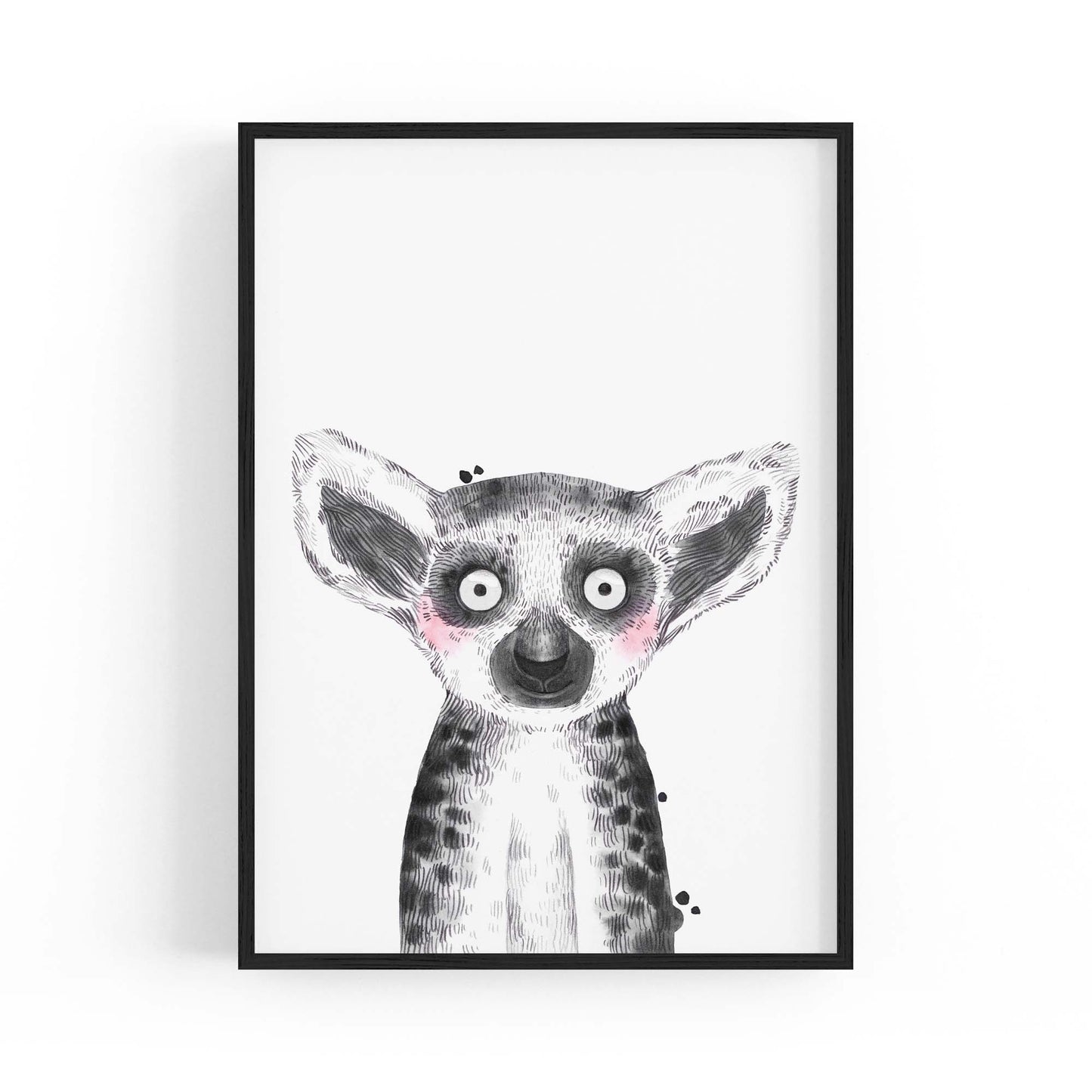 Cute Blushing Baby Possum Nursery Animal Wall Art - The Affordable Art Company