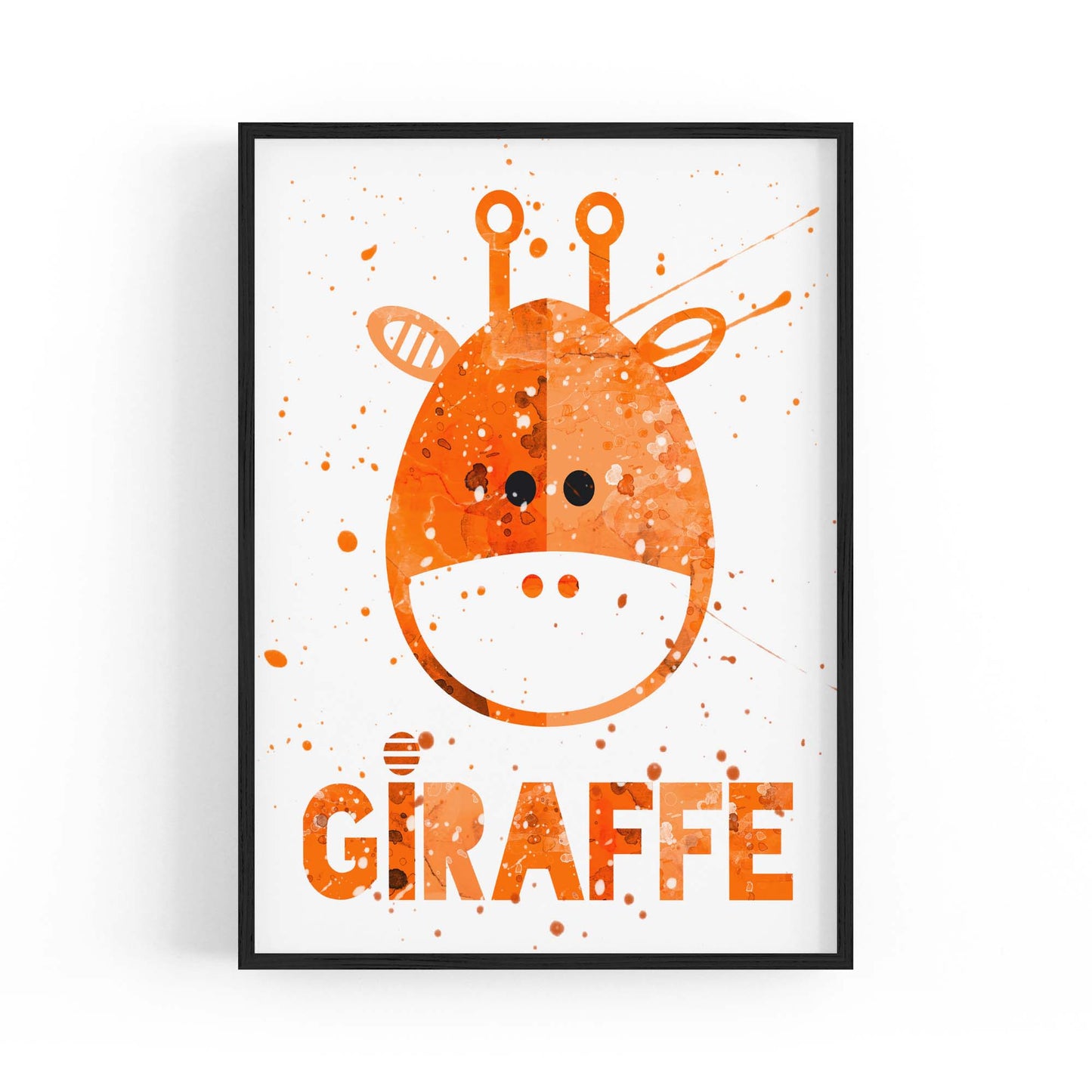 Cute Giraffe Nursery Babys Bedroom Wall Art - The Affordable Art Company