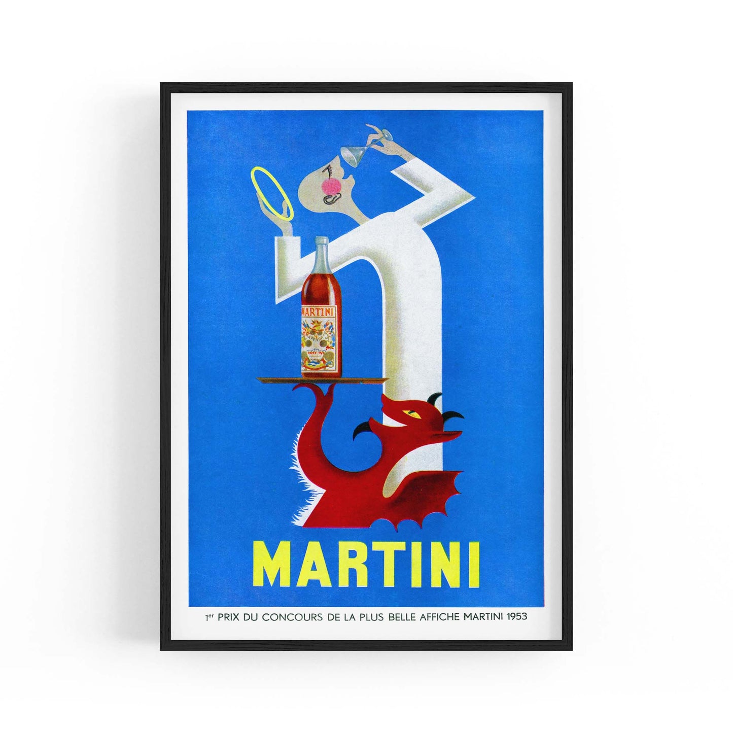 Martini "Red Devil & Angel" Vintage Drinks Advert Wall Art - The Affordable Art Company