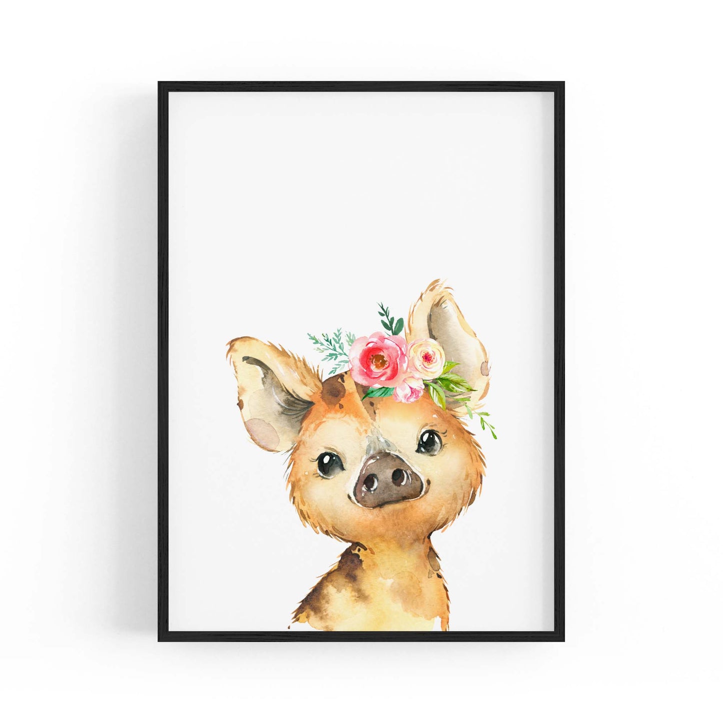 Cute Baby Pig Piglet Nursery Animal Gift Wall Art #2 - The Affordable Art Company
