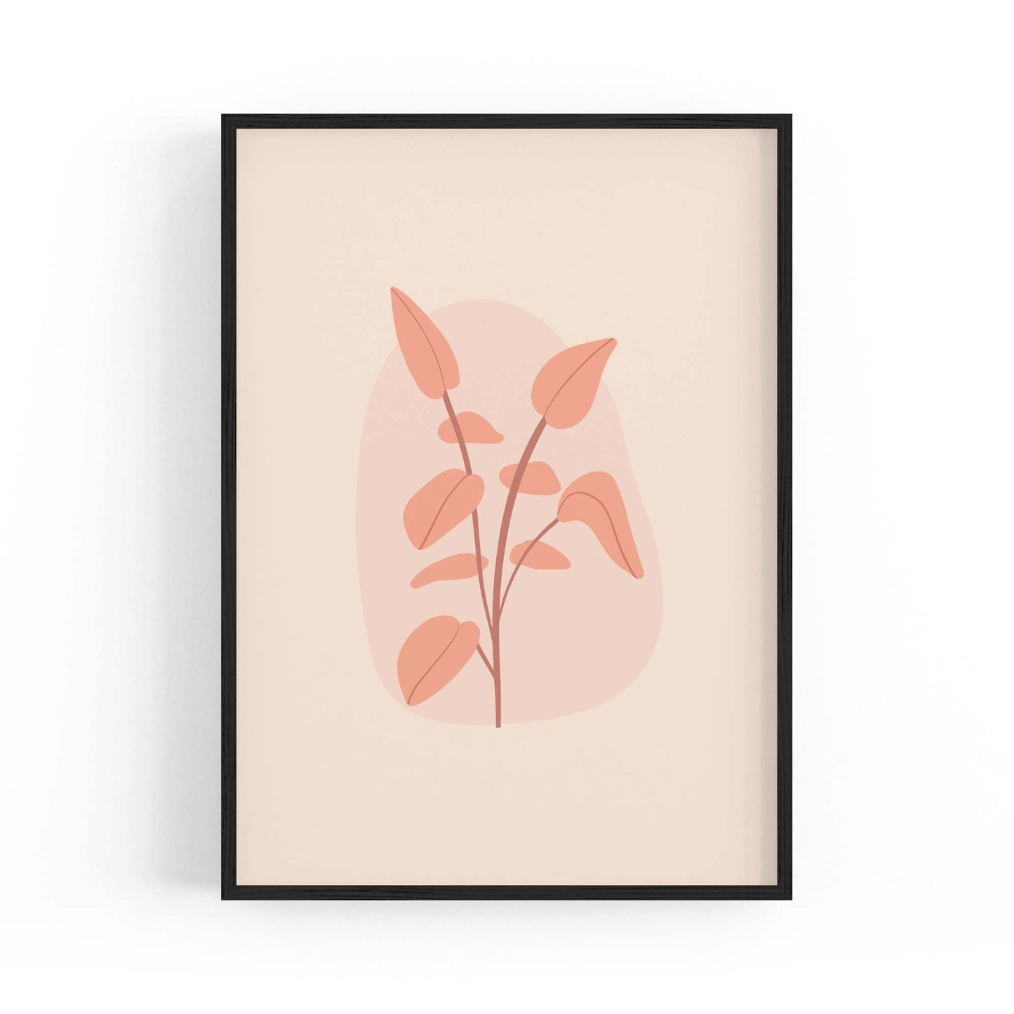 Minimal Plant Abstract Retro Kitchen Wall Art #5 - The Affordable Art Company