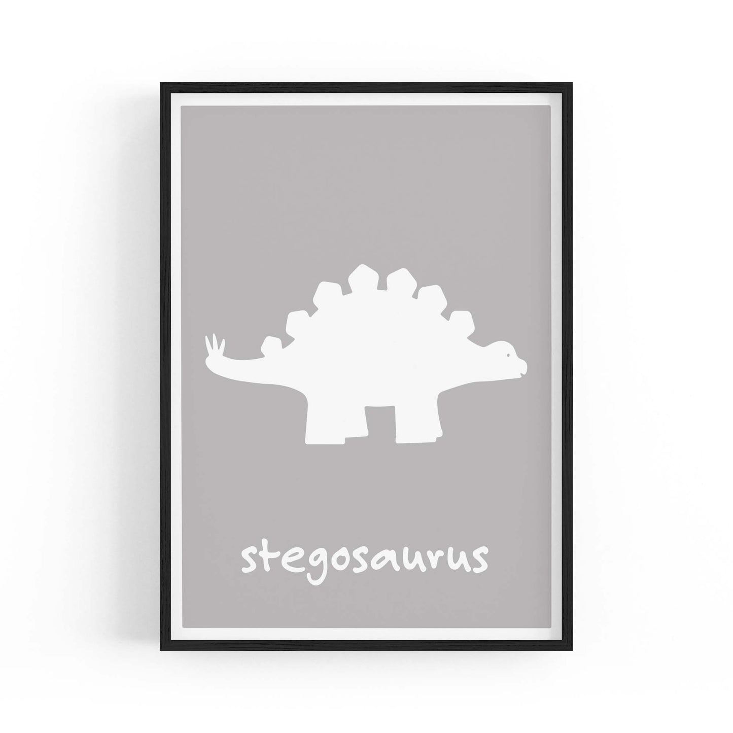 Stegosaurus Dinosaur Boys Bedroom Nursery Art - The Affordable Art Company