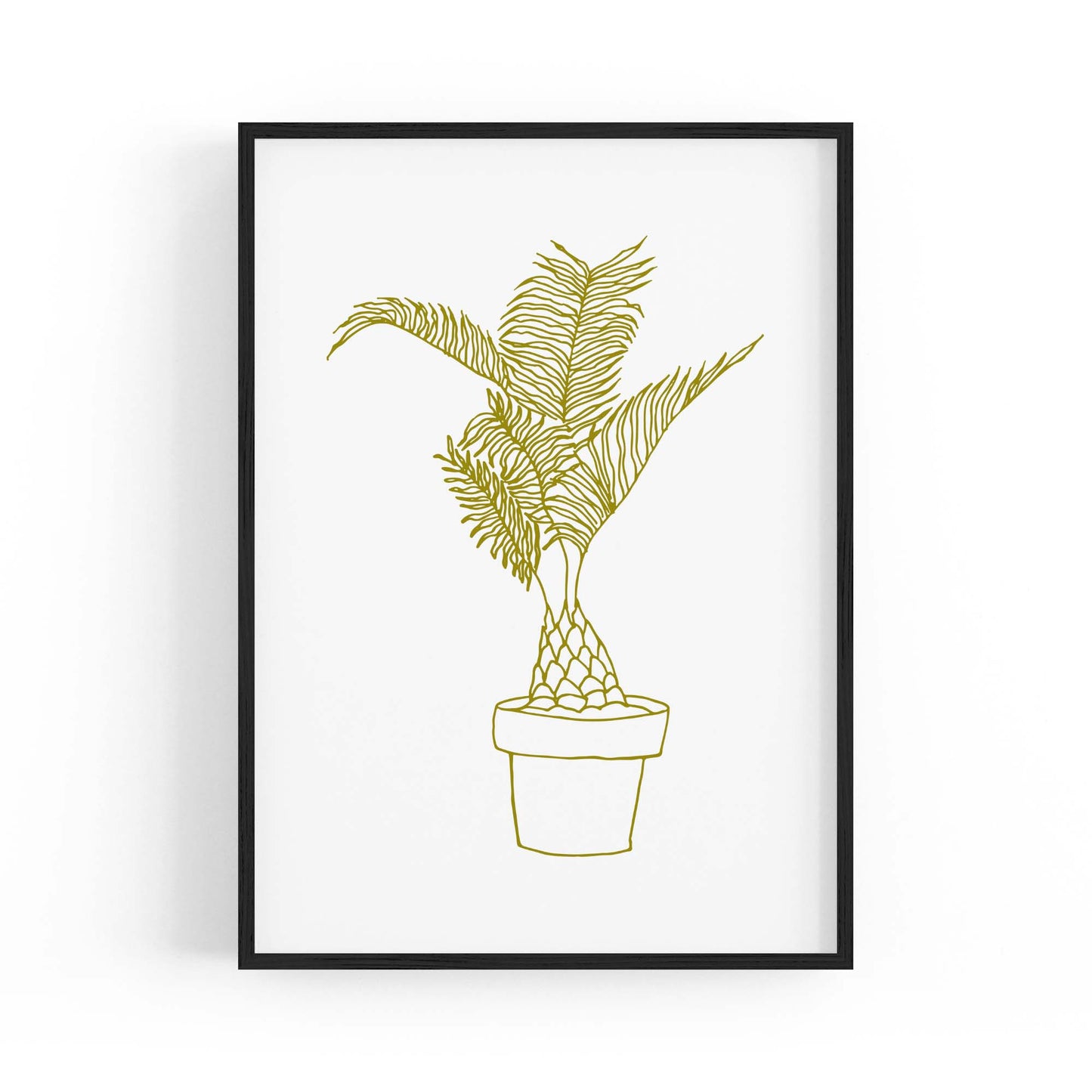 Abstract House Plant Minimal Living Room Wall Art #23 - The Affordable Art Company