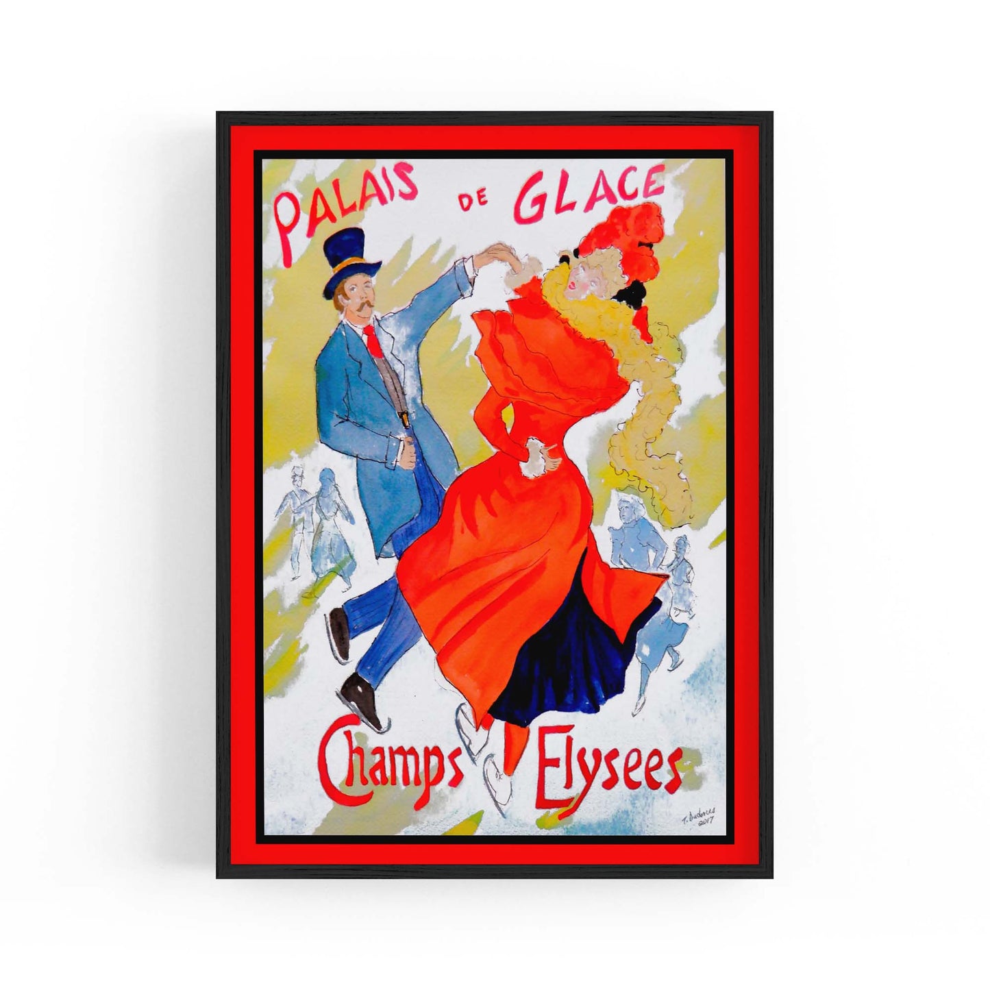 French Palais de Glace Vintage Advert Wall Art - The Affordable Art Company