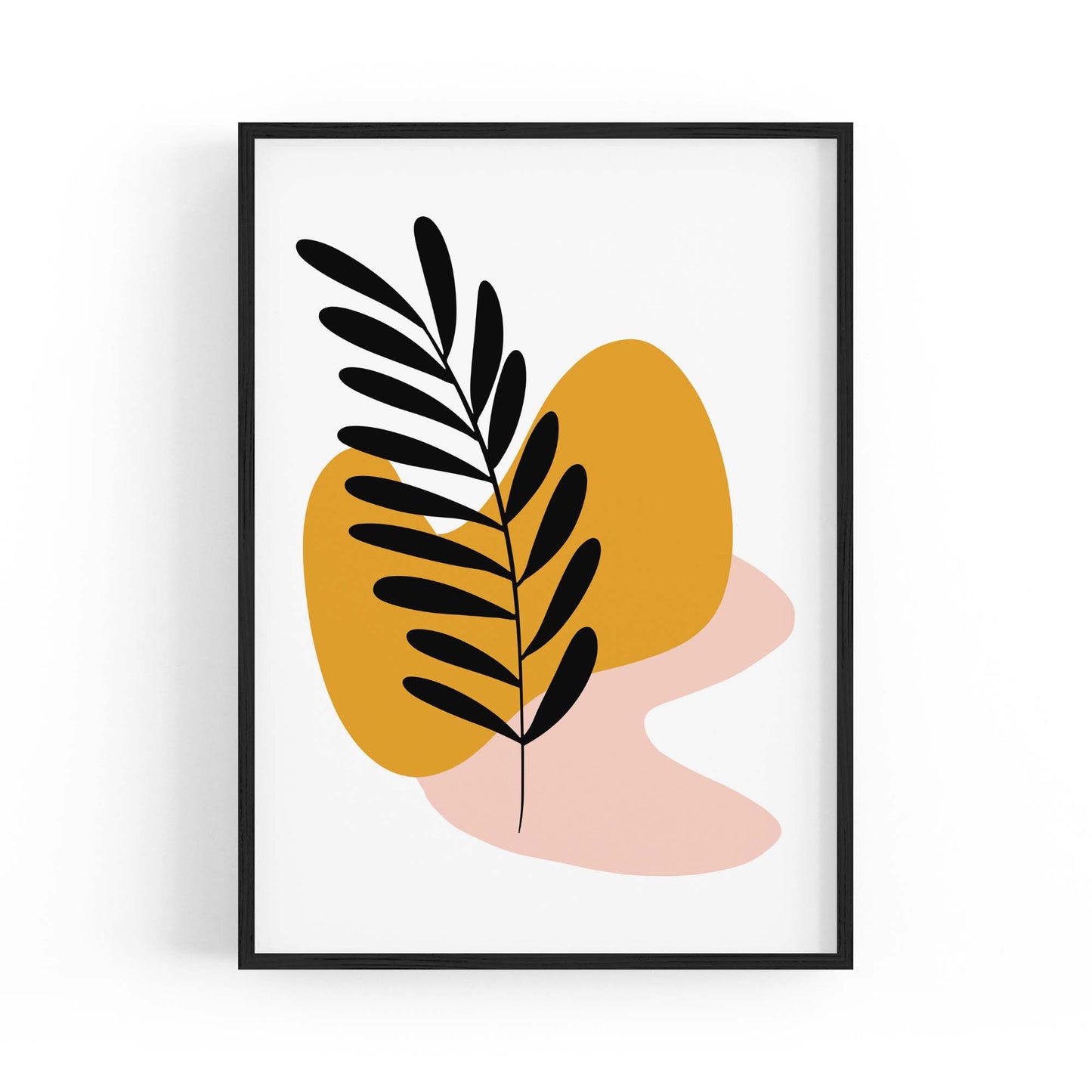 Abstract House Plant Minimal Living Room Wall Art #5 - The Affordable Art Company