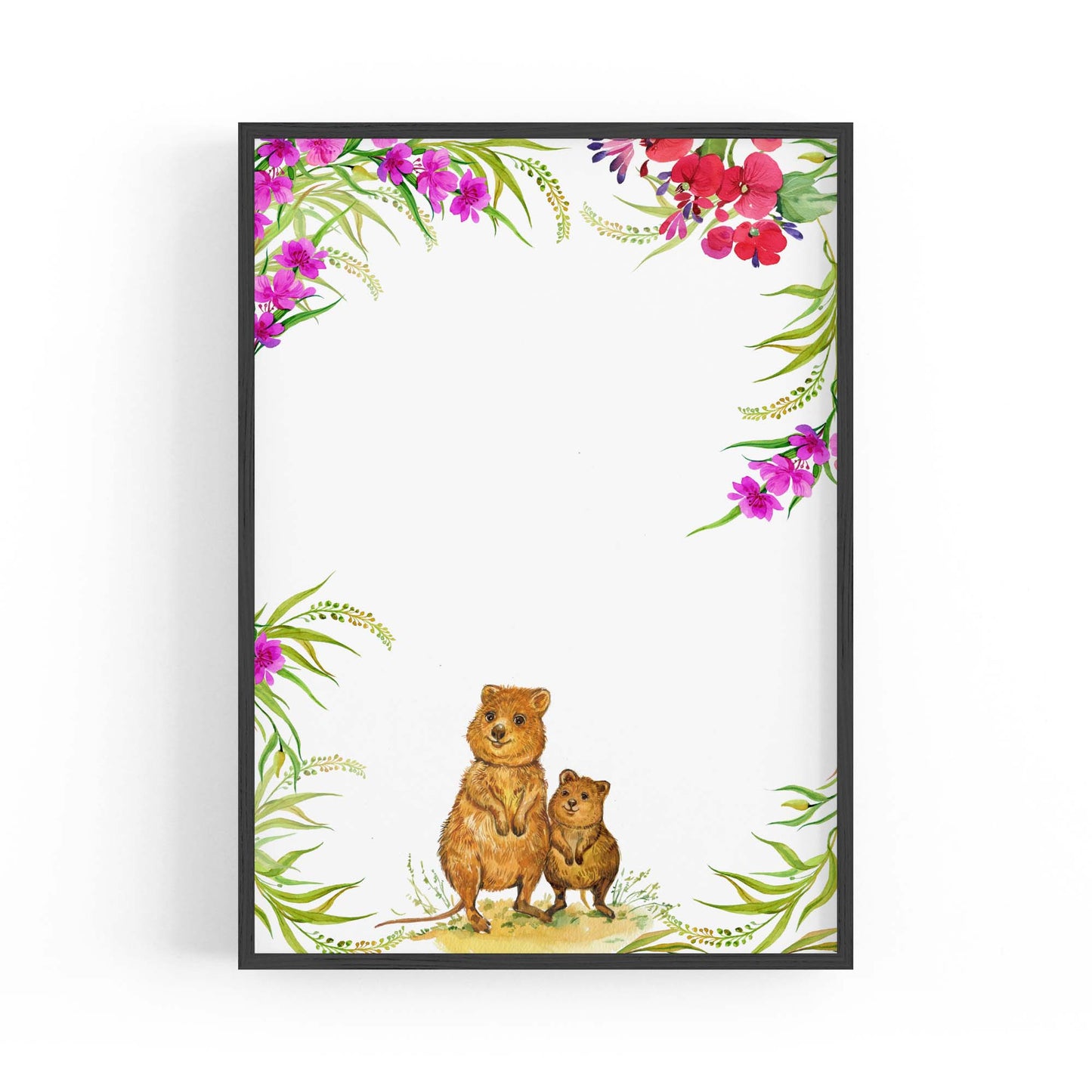 Australian Quokka Painting Animal Nursery Wall Art #1 - The Affordable Art Company