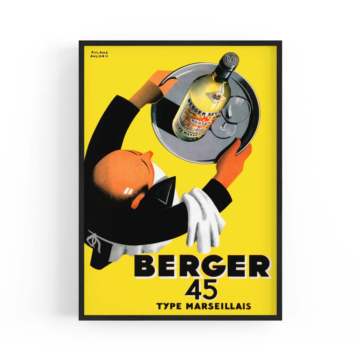 Berger 45 Vintage Advert Wall Art - The Affordable Art Company