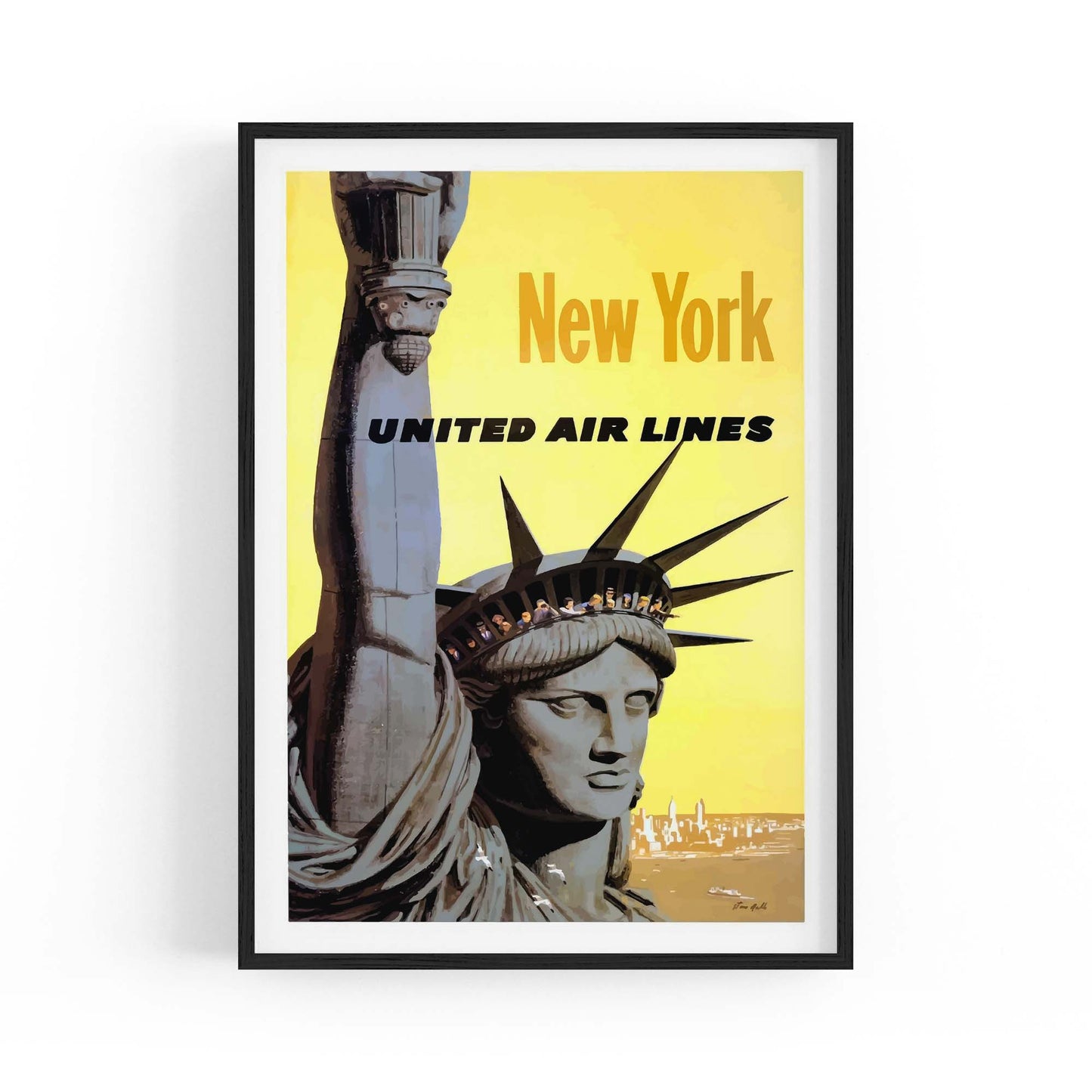 Vintage New York Travel Advert Wall Art - The Affordable Art Company