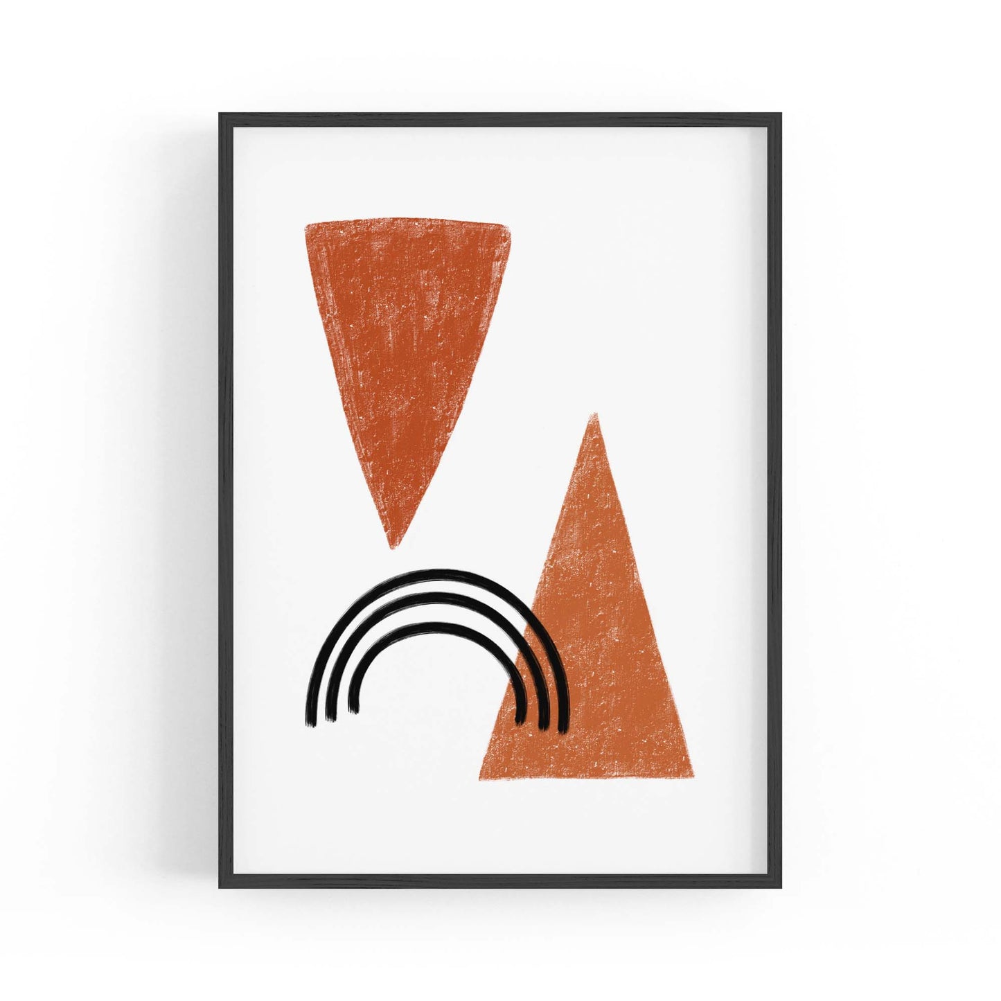 Modern Abstract Shape Minimal Retro Wall Art #4 - The Affordable Art Company