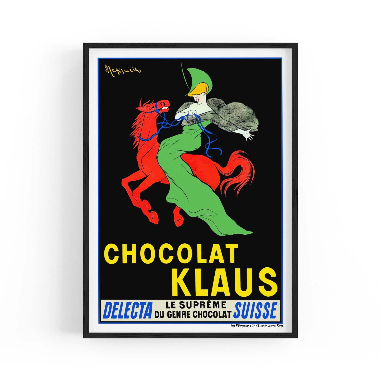 Chocolate Klaus Vintage Food Advert Wall Art - The Affordable Art Company