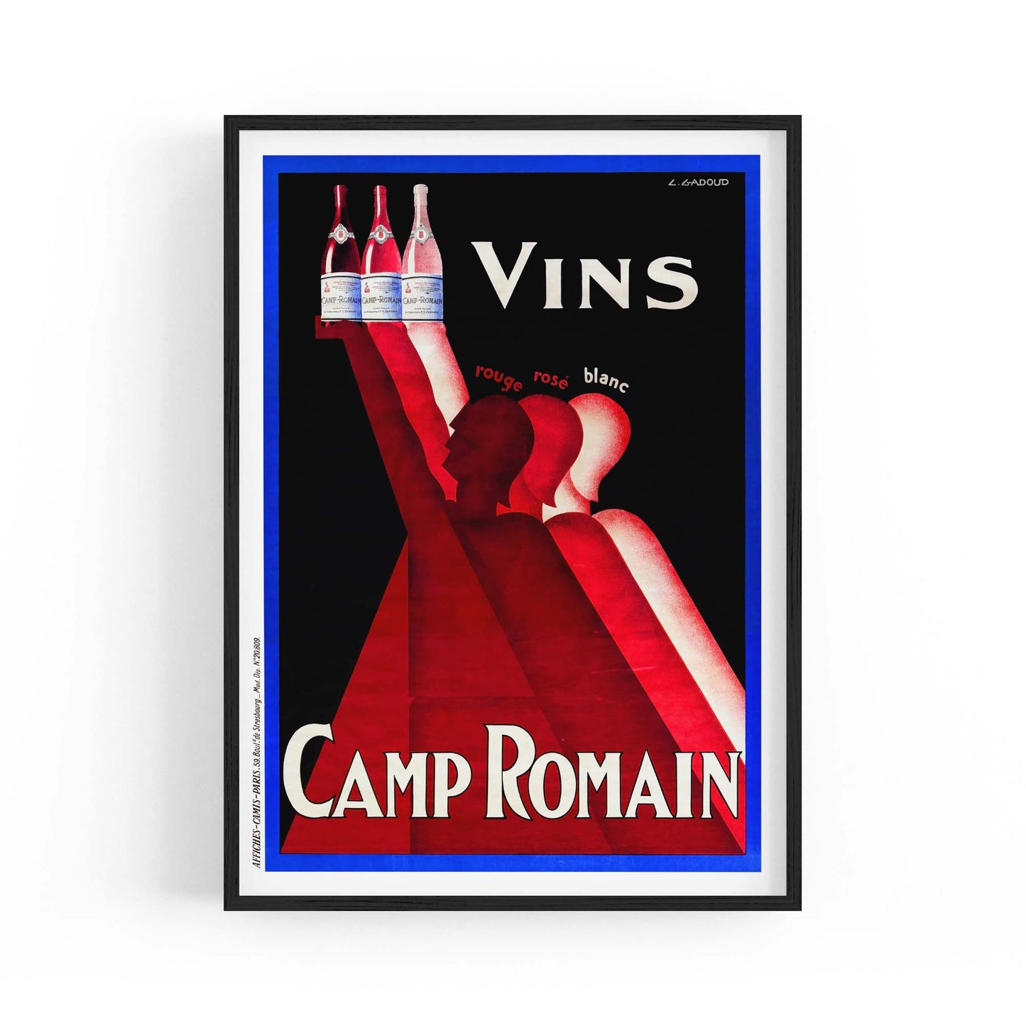 Camp Romain Vintage Drinks Advert Wall Art - The Affordable Art Company
