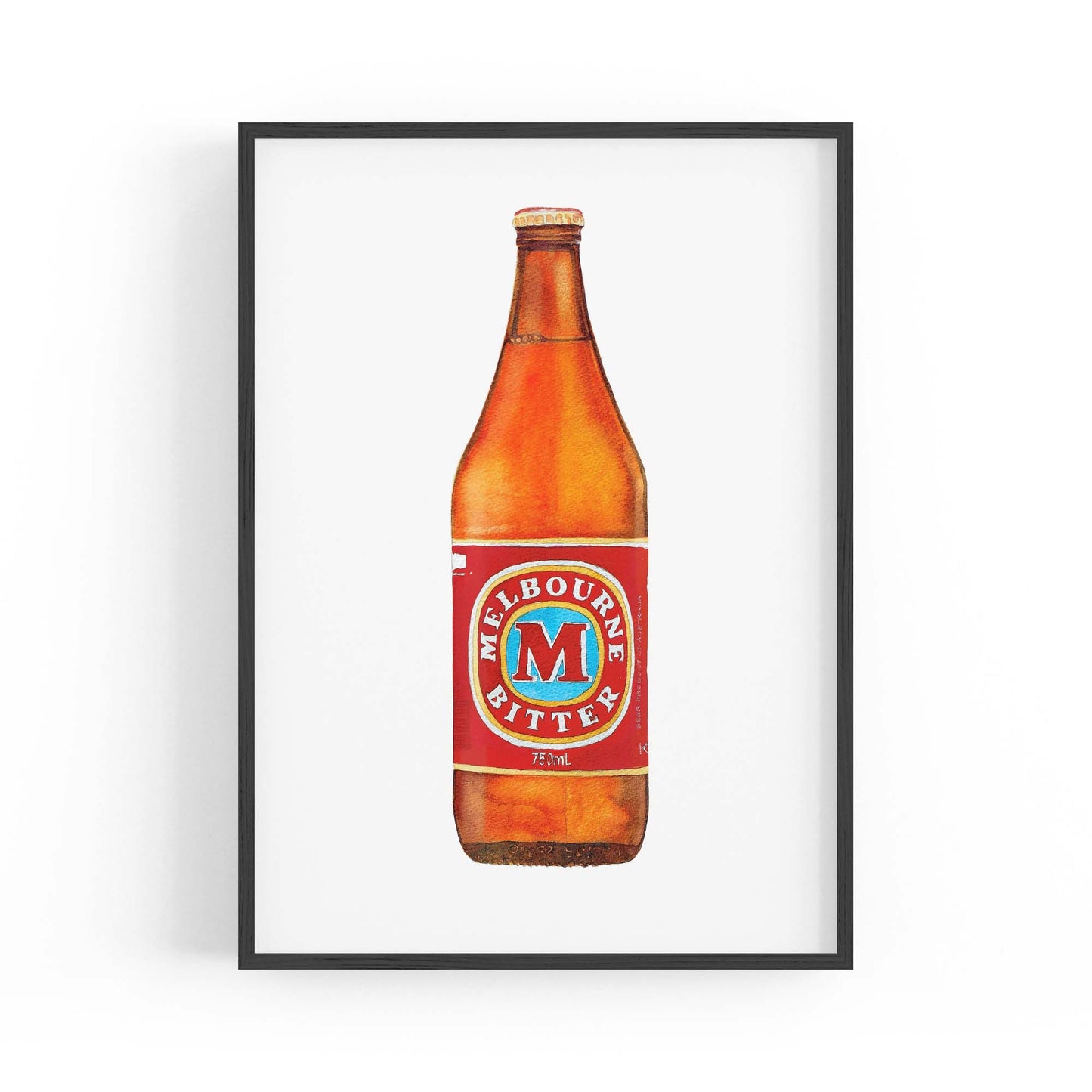 Melbourne Bitter Longneck Painting Wall Art - The Affordable Art Company