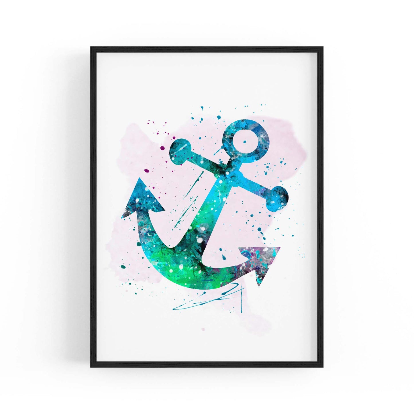 Sailing Anchor Coastal Painting Nautical Wall Art - The Affordable Art Company